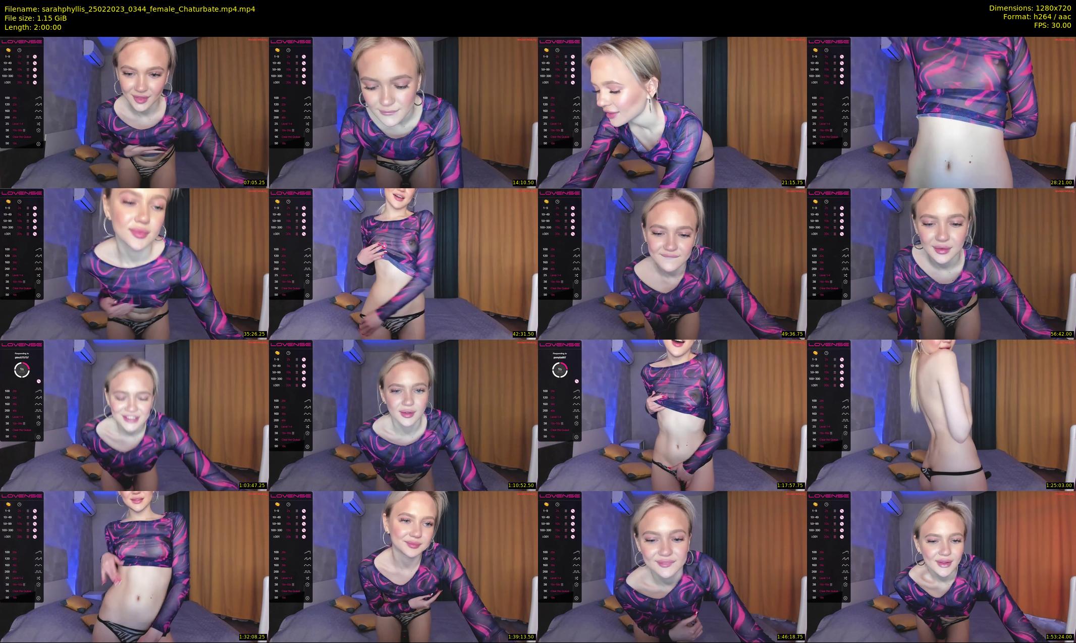 sarahphyllis — 120 minute Chaturbate female cam show recording, 720p, Feb 25, 2023