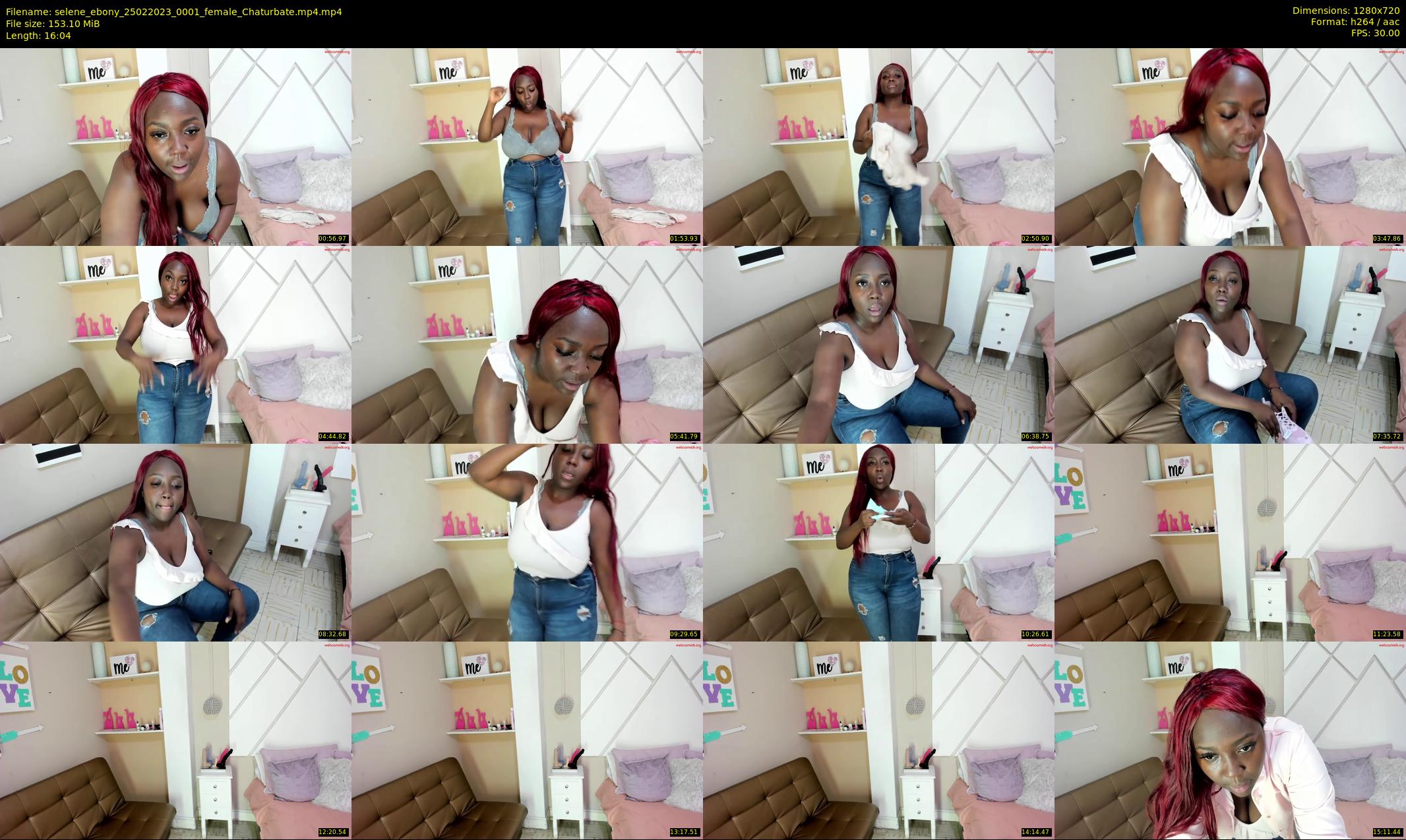 selene_ebony — 17 minute Chaturbate female cam show recording, 720p, Feb 25, 2023