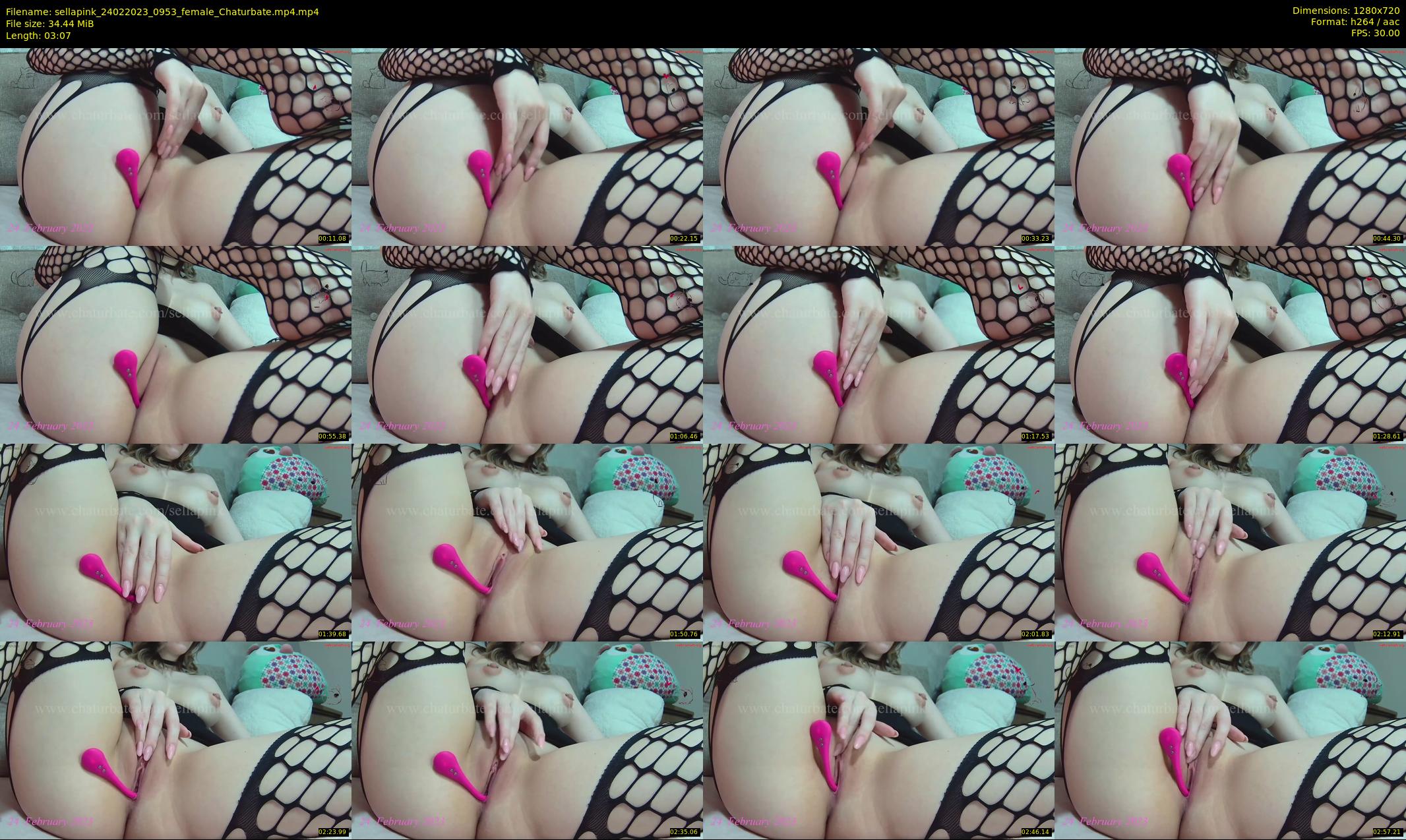 sellapink — 4 minute Chaturbate female cam show recording, 720p, Feb 24, 2023