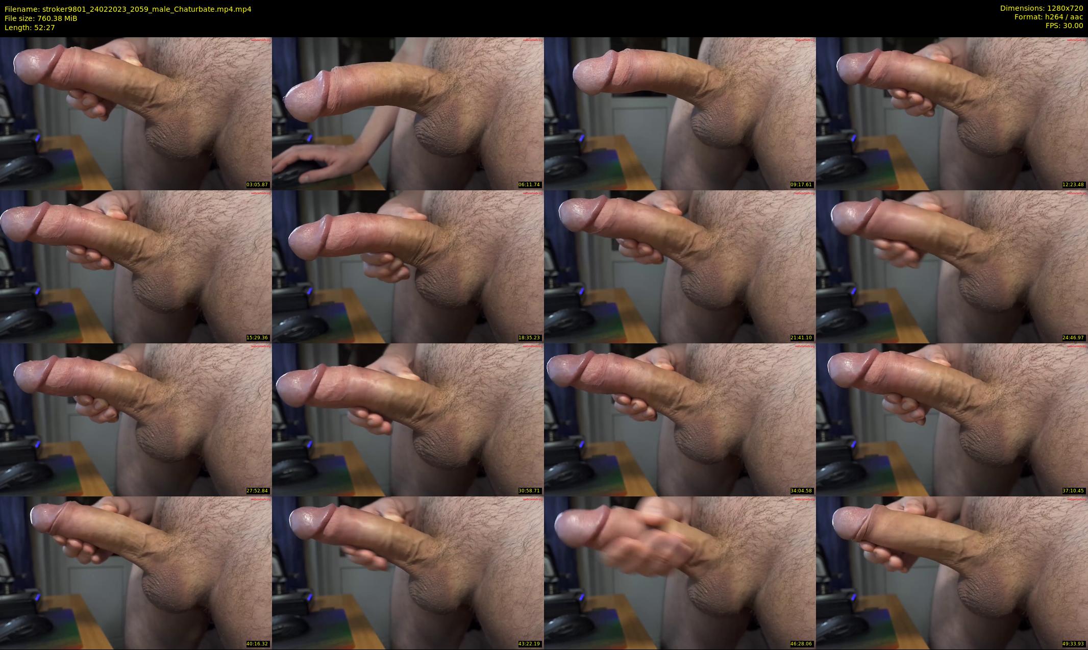 stroker9801 — 53 minute Chaturbate male cam show recording, 720p, Feb 24, 2023