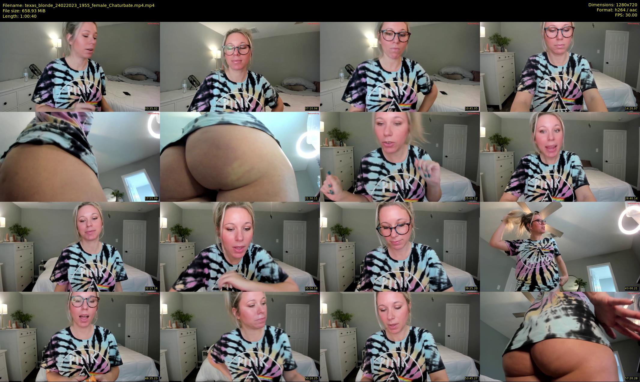 texas_blonde — 61 minute Chaturbate female cam show recording, 720p, Feb 24, 2023