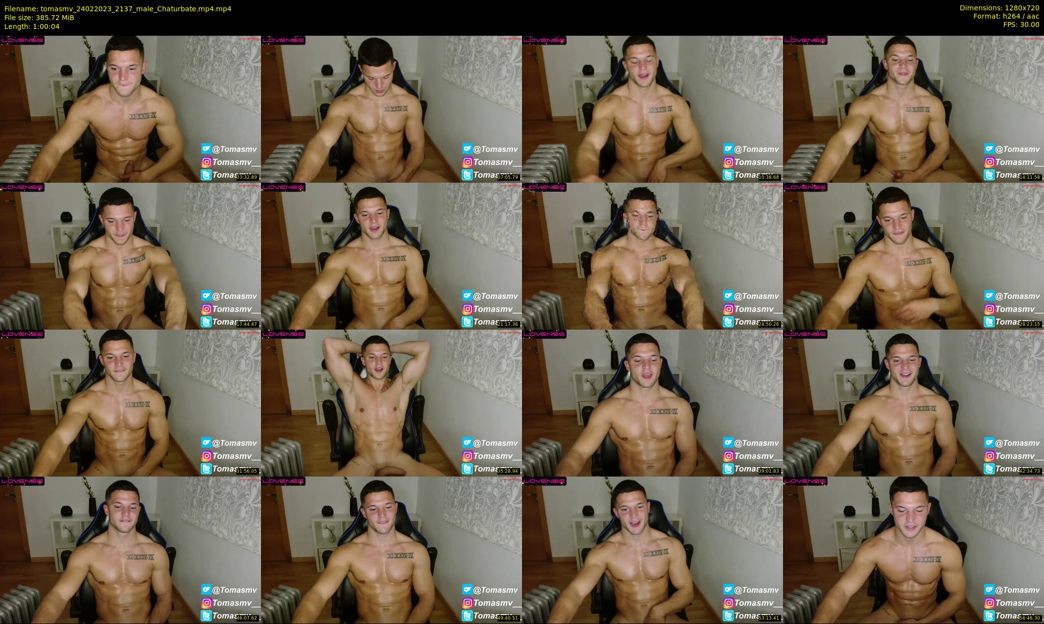 tomasmv — 61 minute Chaturbate male cam show recording, 720p, Feb 24, 2023
