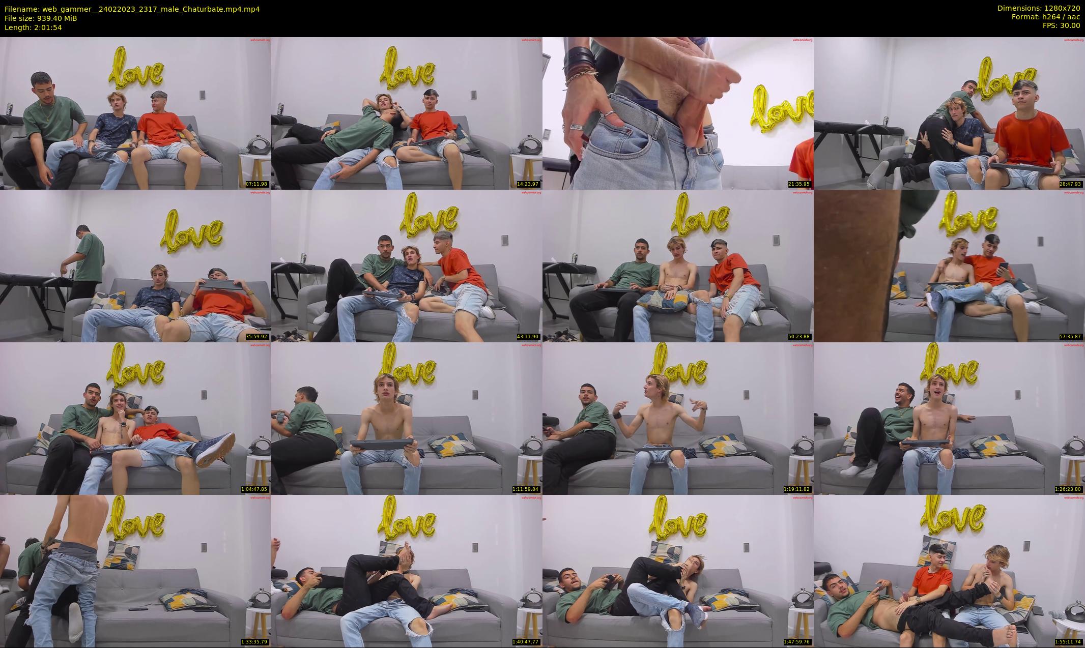 web_gammer_ — 122 minute Chaturbate male cam show recording, 720p, Feb 24, 2023