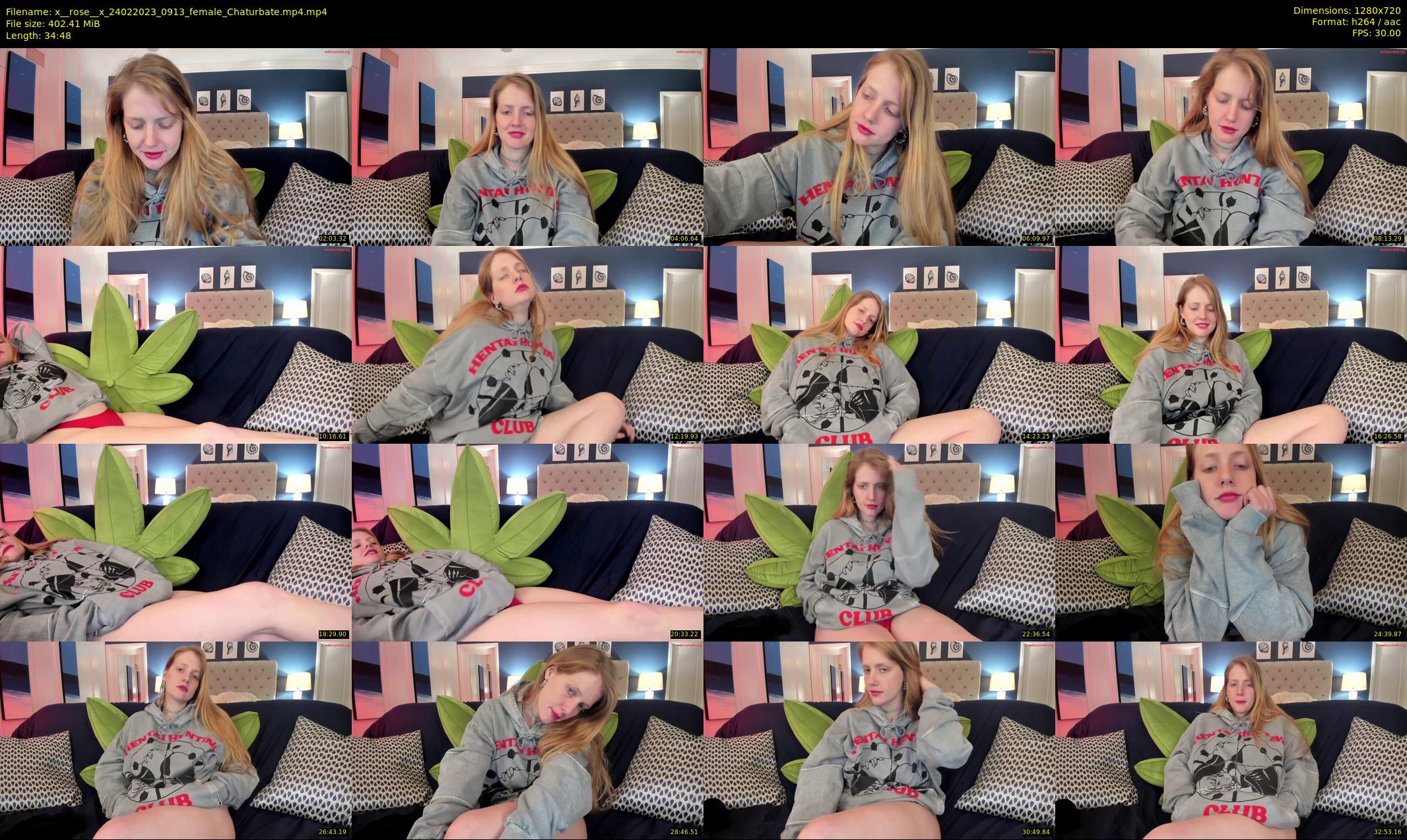 x__rose__x — 35 minute Chaturbate female cam show recording, 720p, Feb 24, 2023