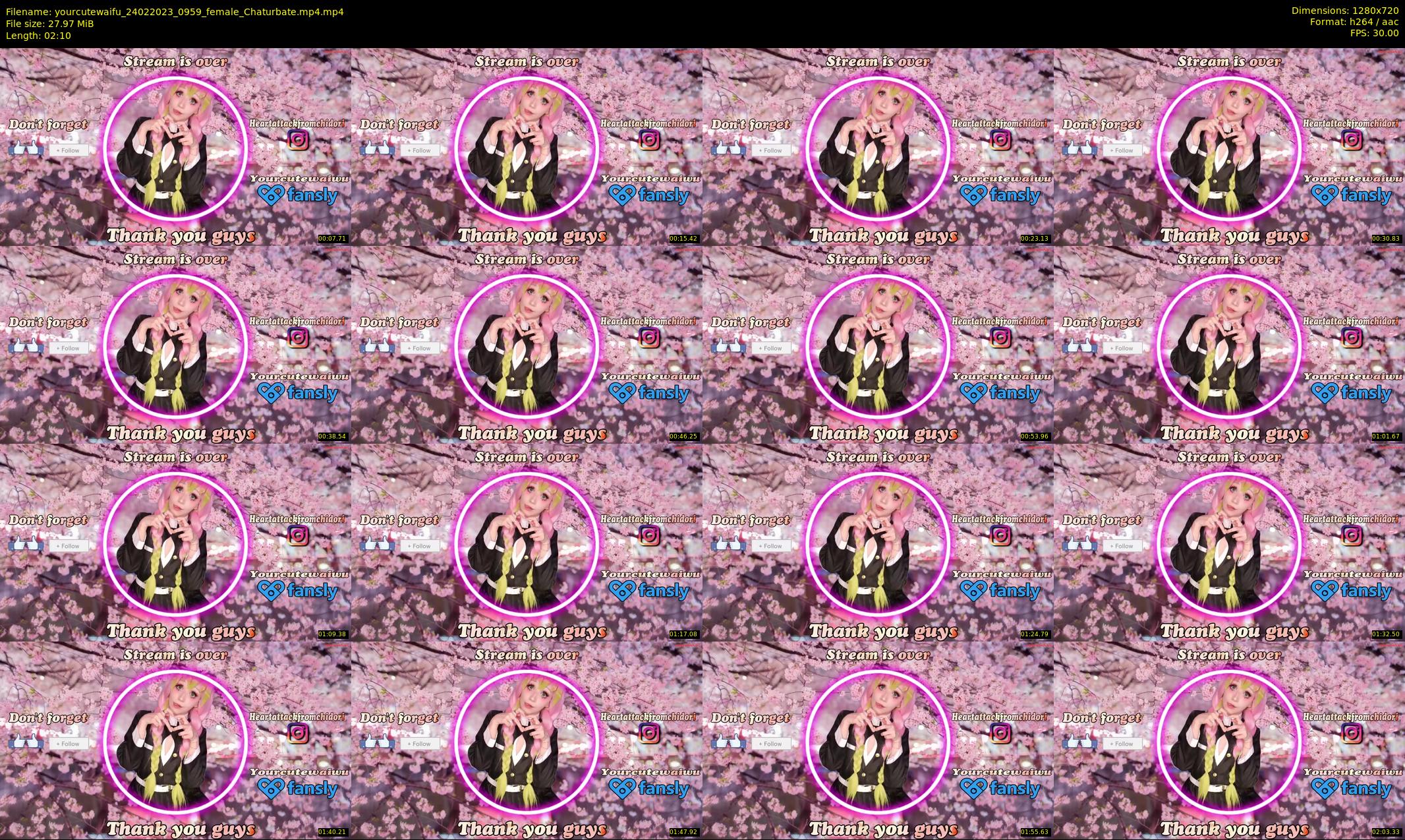 yourcutewaifu — 3 minute Chaturbate female cam show recording, 720p, Feb 24, 2023