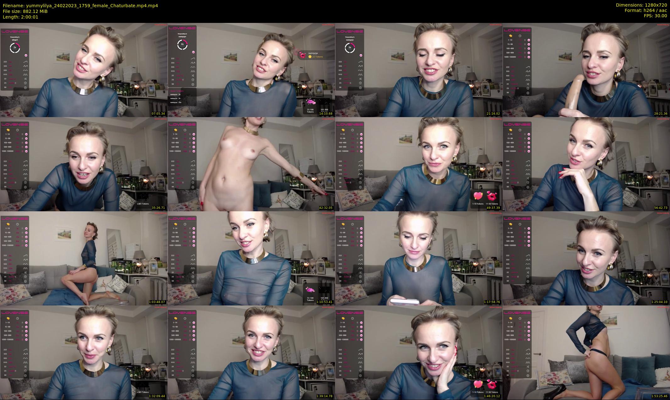 yummylilya — 121 minute Chaturbate female cam show recording, 720p, Feb 24, 2023