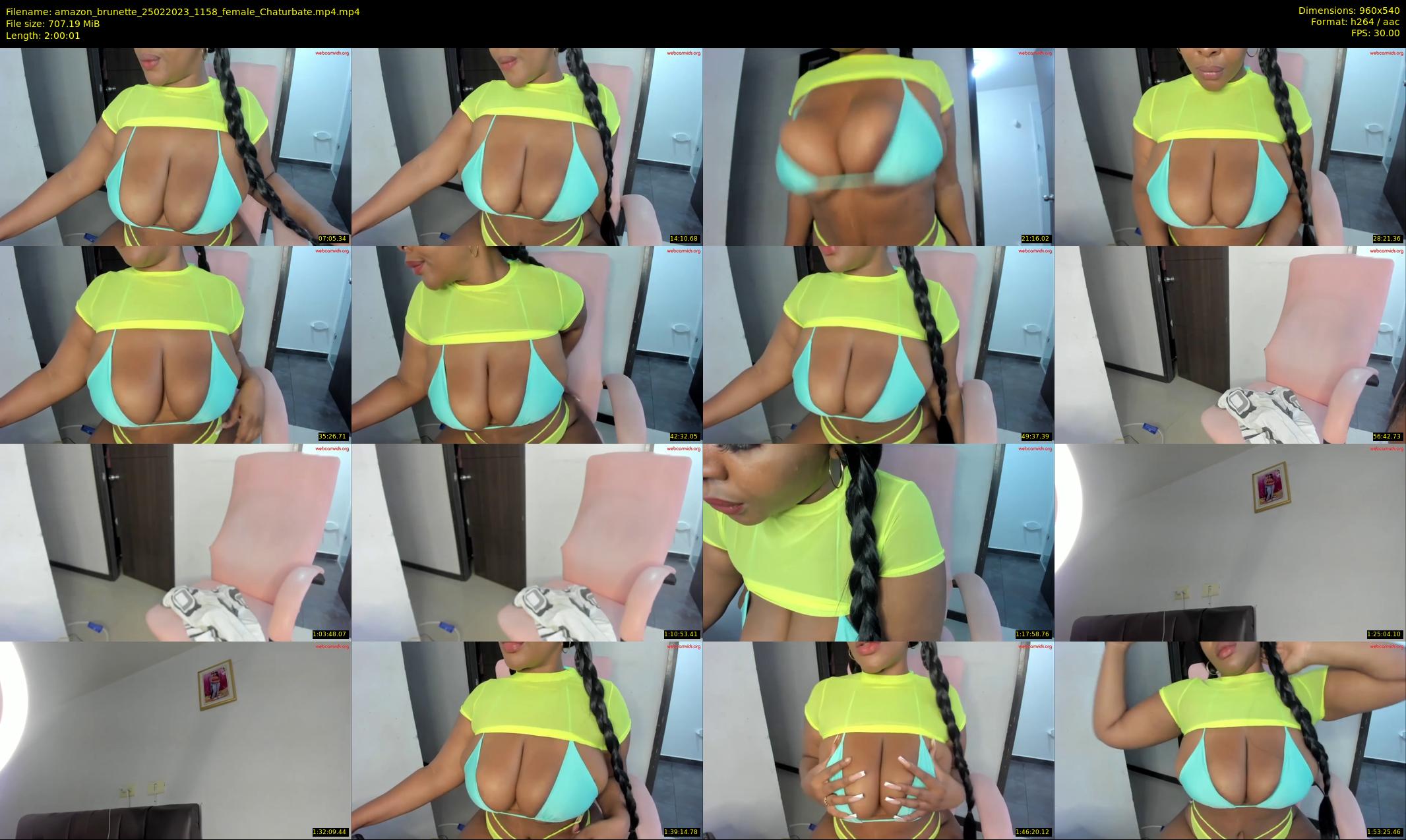 amazon_brunette — 121 minute Chaturbate female cam show recording, 480p, Feb 25, 2023