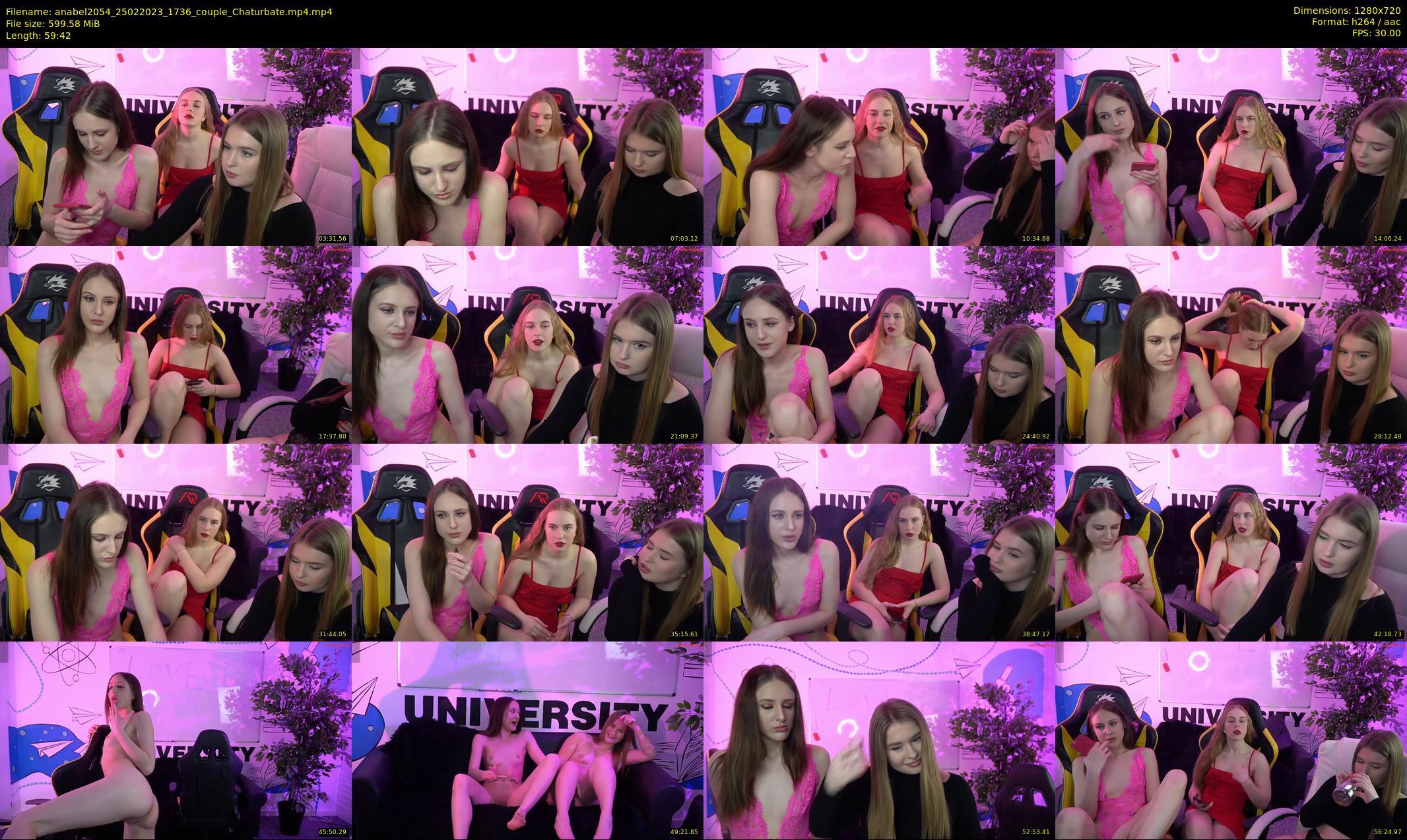 anabel2054 — 60 minute Chaturbate female cam show recording, 720p, Feb 25, 2023