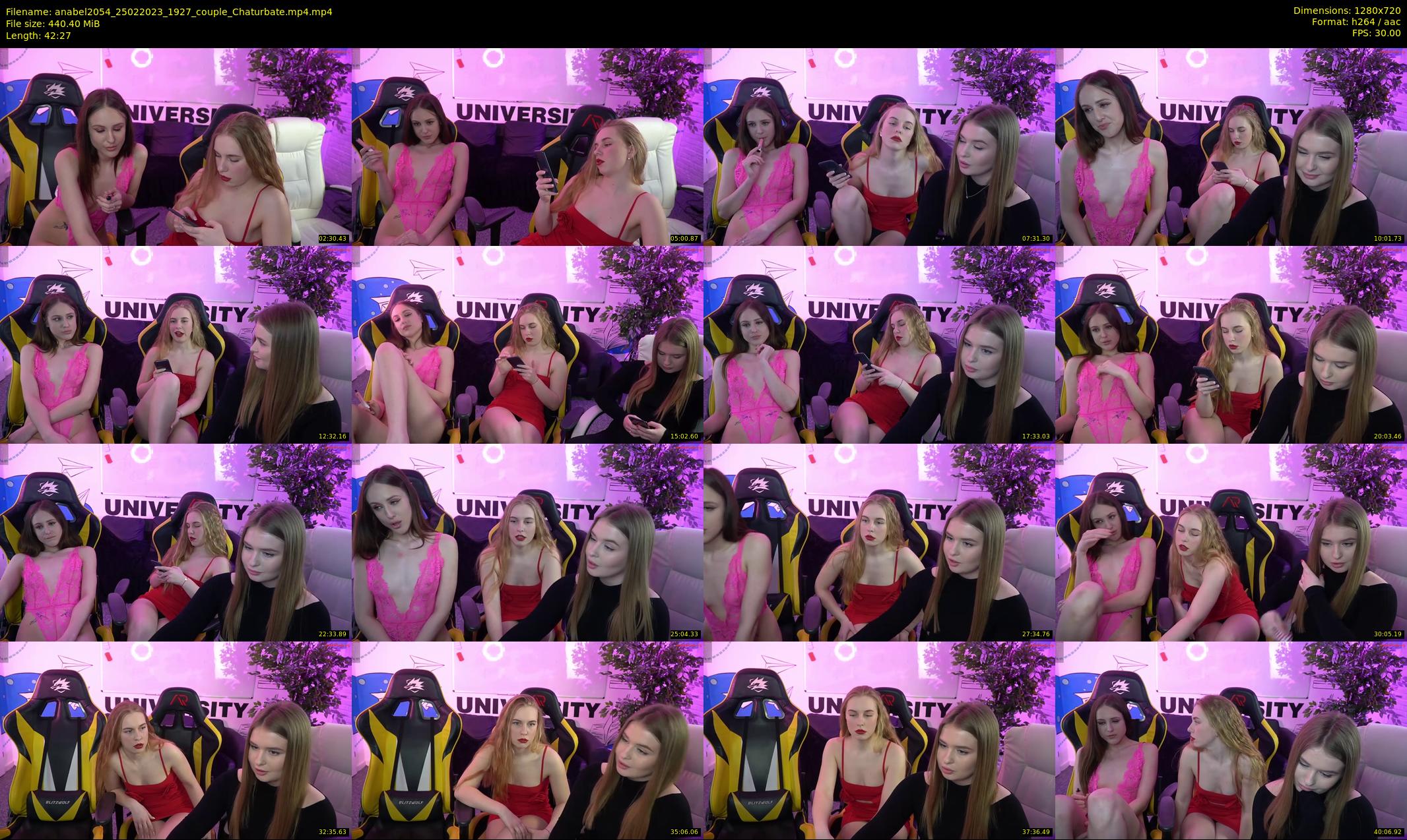 anabel2054 — 43 minute Chaturbate female cam show recording, 720p, Feb 25, 2023