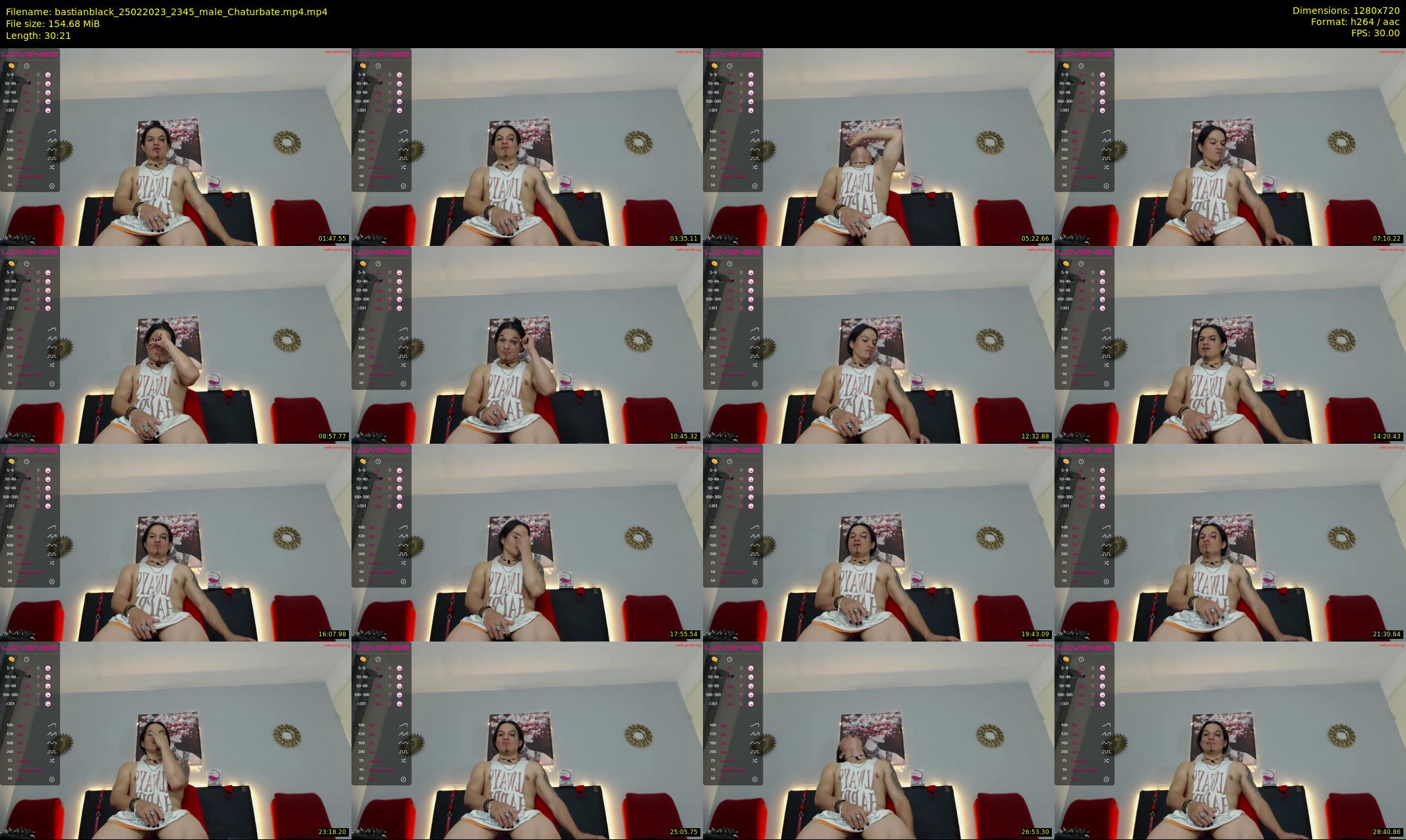 bastianblack — 31 minute Chaturbate male cam show recording, 720p, Feb 25, 2023