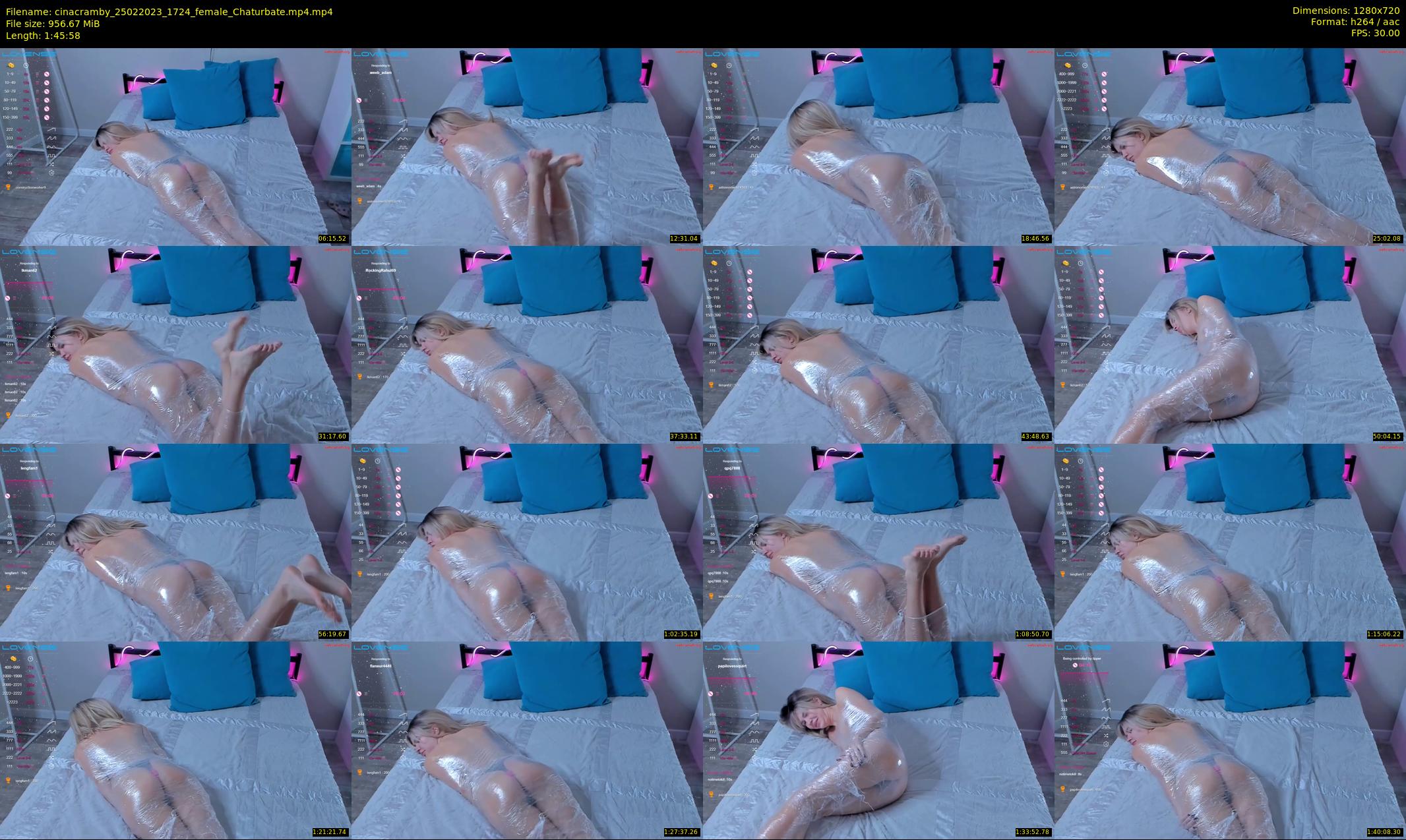 cinacramby — 106 minute Chaturbate female cam show recording, 720p, Feb 25, 2023