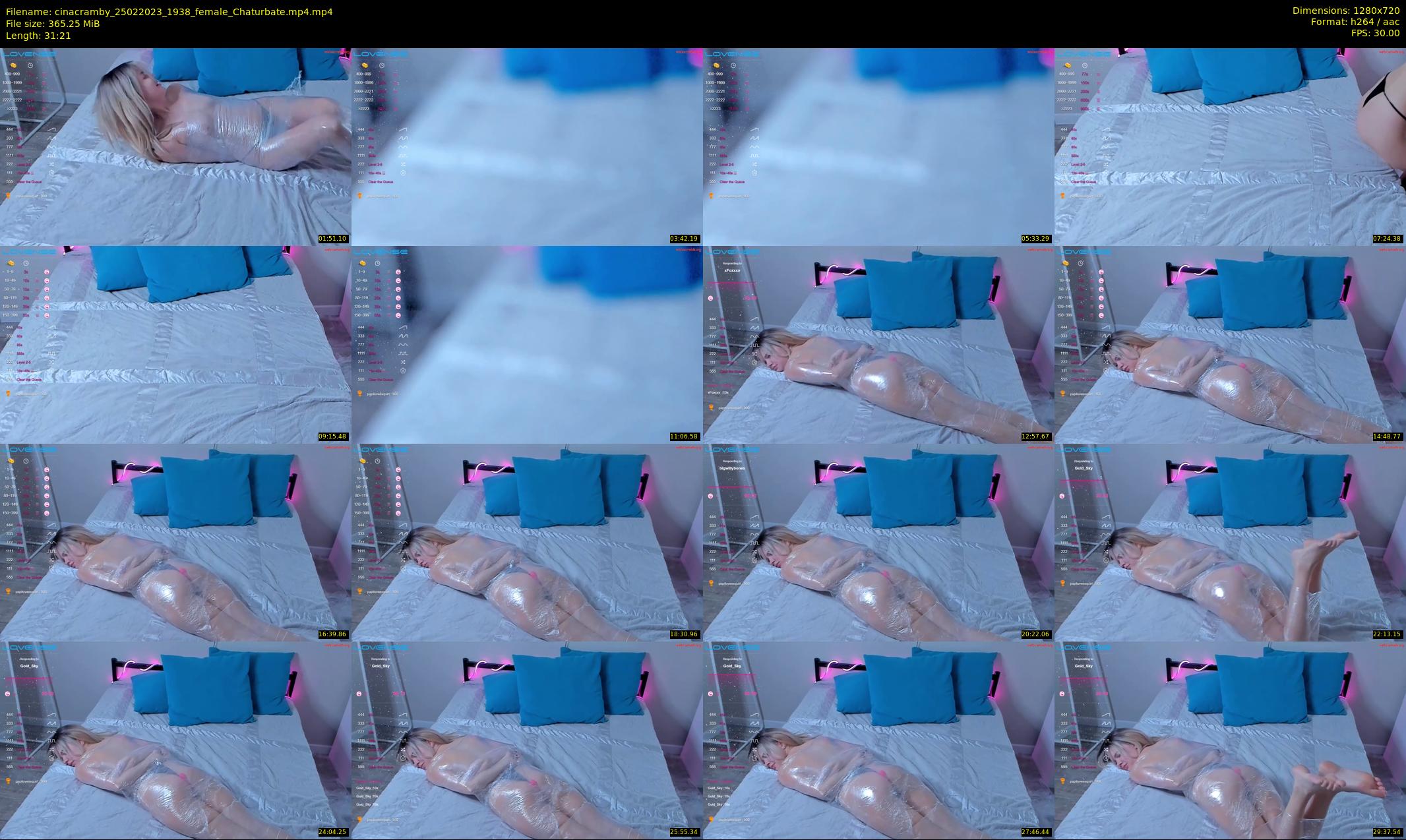 cinacramby — 32 minute Chaturbate female cam show recording, 720p, Feb 25, 2023