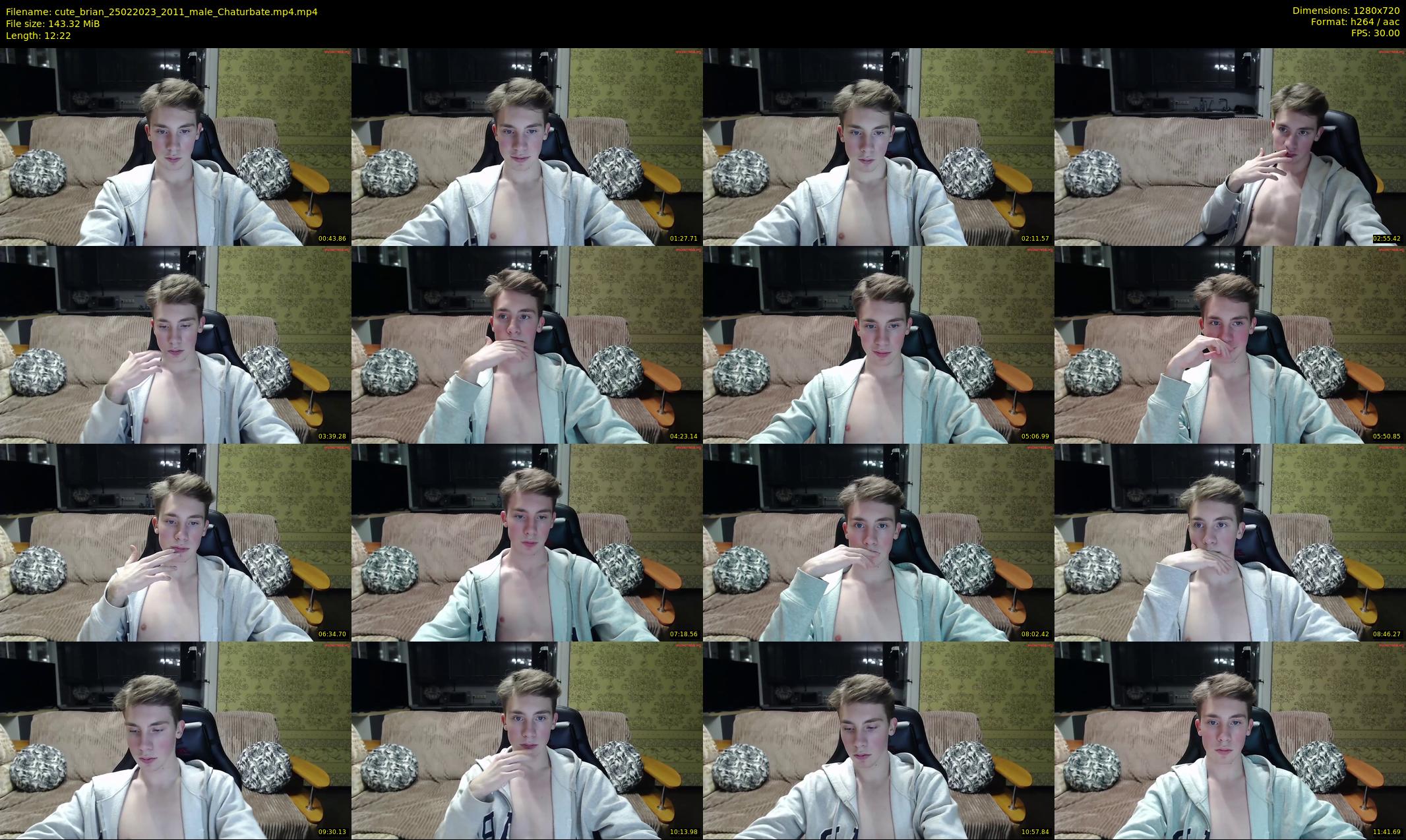 cute_brian — 13 minute Chaturbate male cam show recording, 720p, Feb 25, 2023