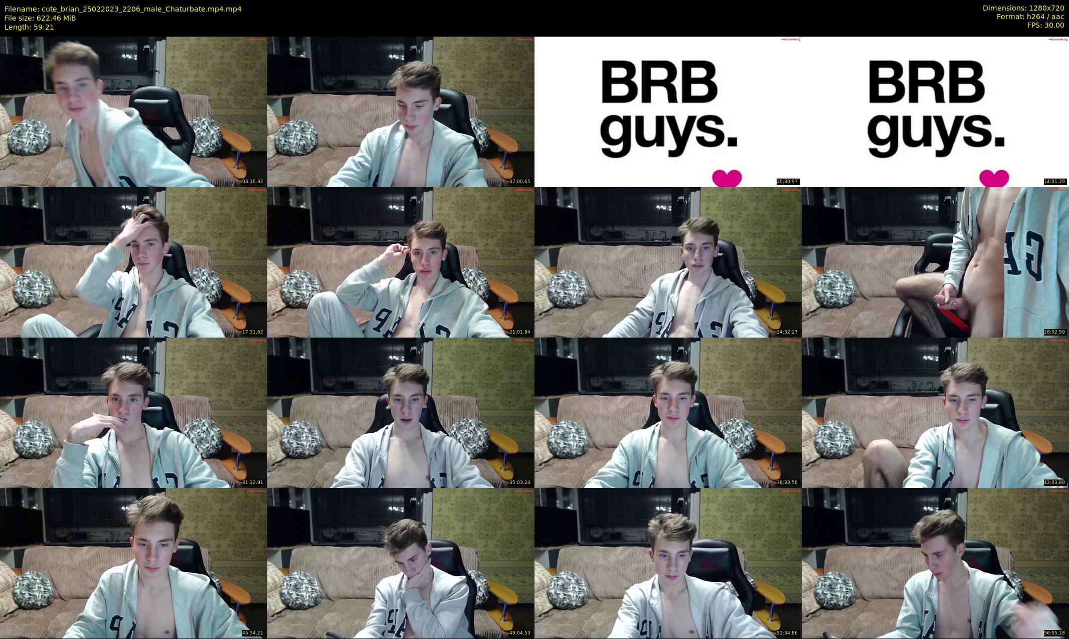 cute_brian — 60 minute Chaturbate male cam show recording, 720p, Feb 25, 2023