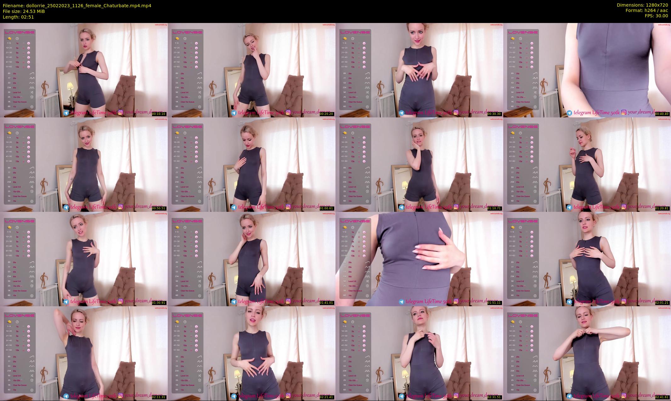 dollorrie — 3 minute Chaturbate couple cam show recording, 720p, Feb 25, 2023
