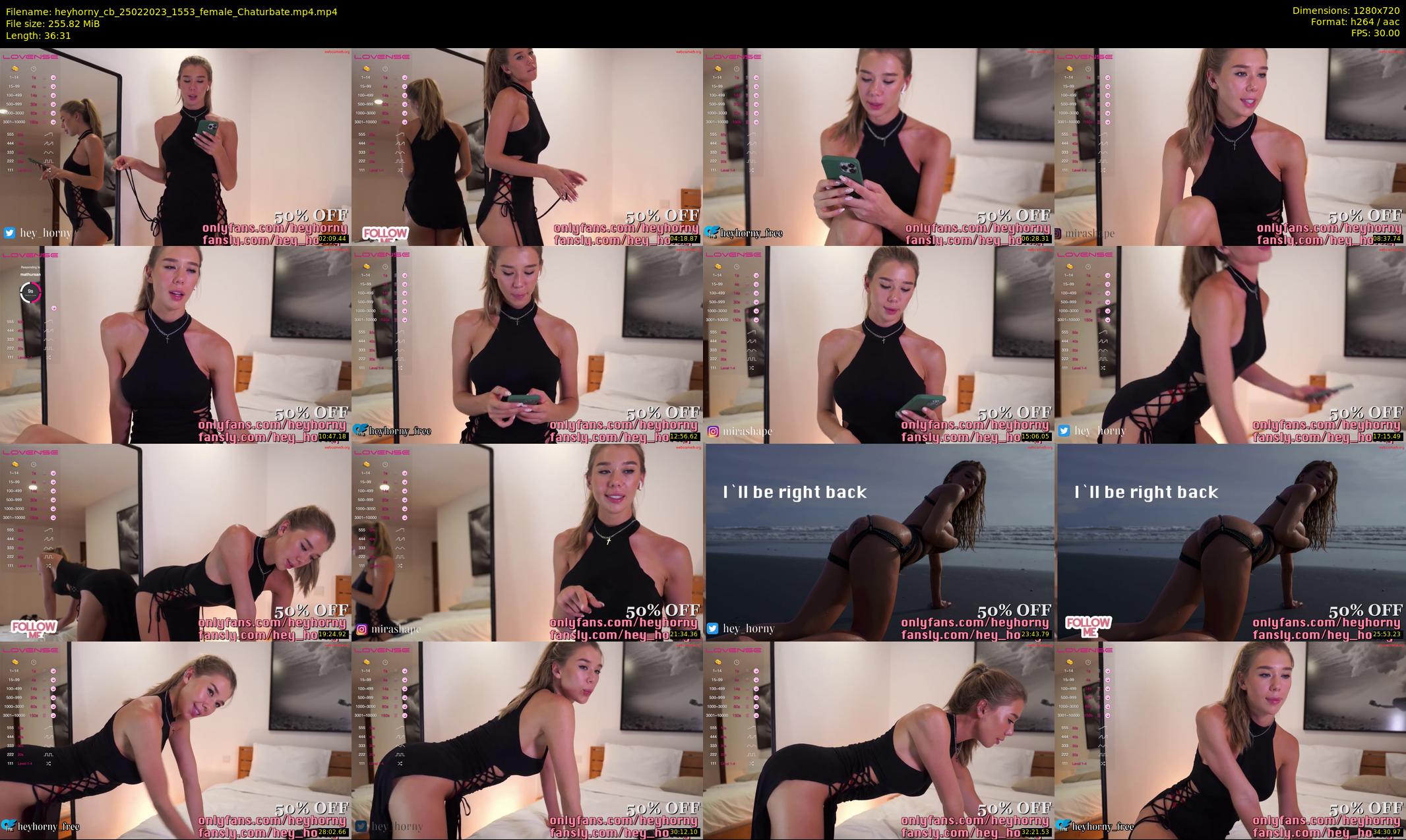 heyhorny_cb — 37 minute Chaturbate couple cam show recording, 720p, Feb 25, 2023