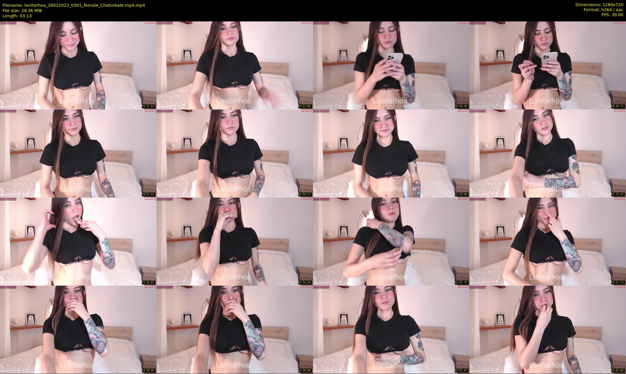 lanitarhoa — 4 minute Chaturbate female cam show recording, 720p, Feb 26, 2023