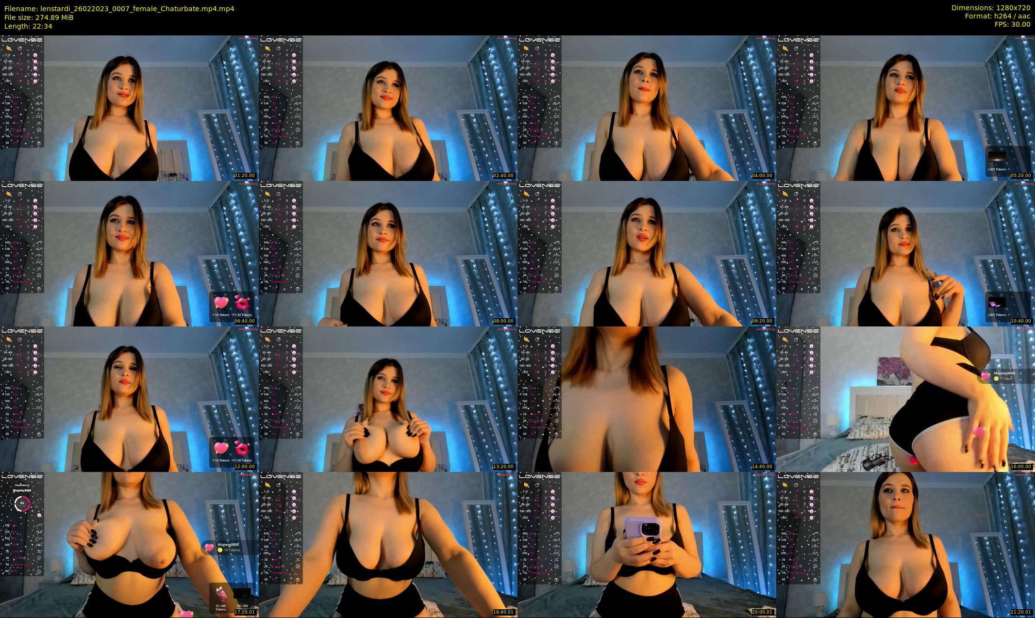 lenstardi — 23 minute Chaturbate female cam show recording, 720p, Feb 26, 2023