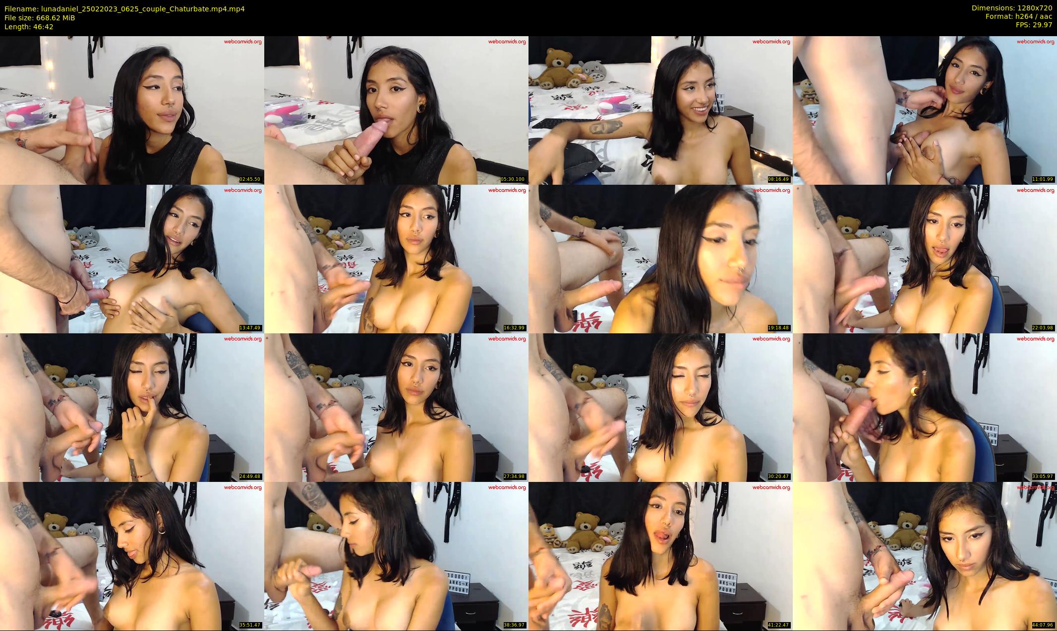 lunadaniel — 47 minute Chaturbate couple cam show recording, 720p, Feb 25, 2023