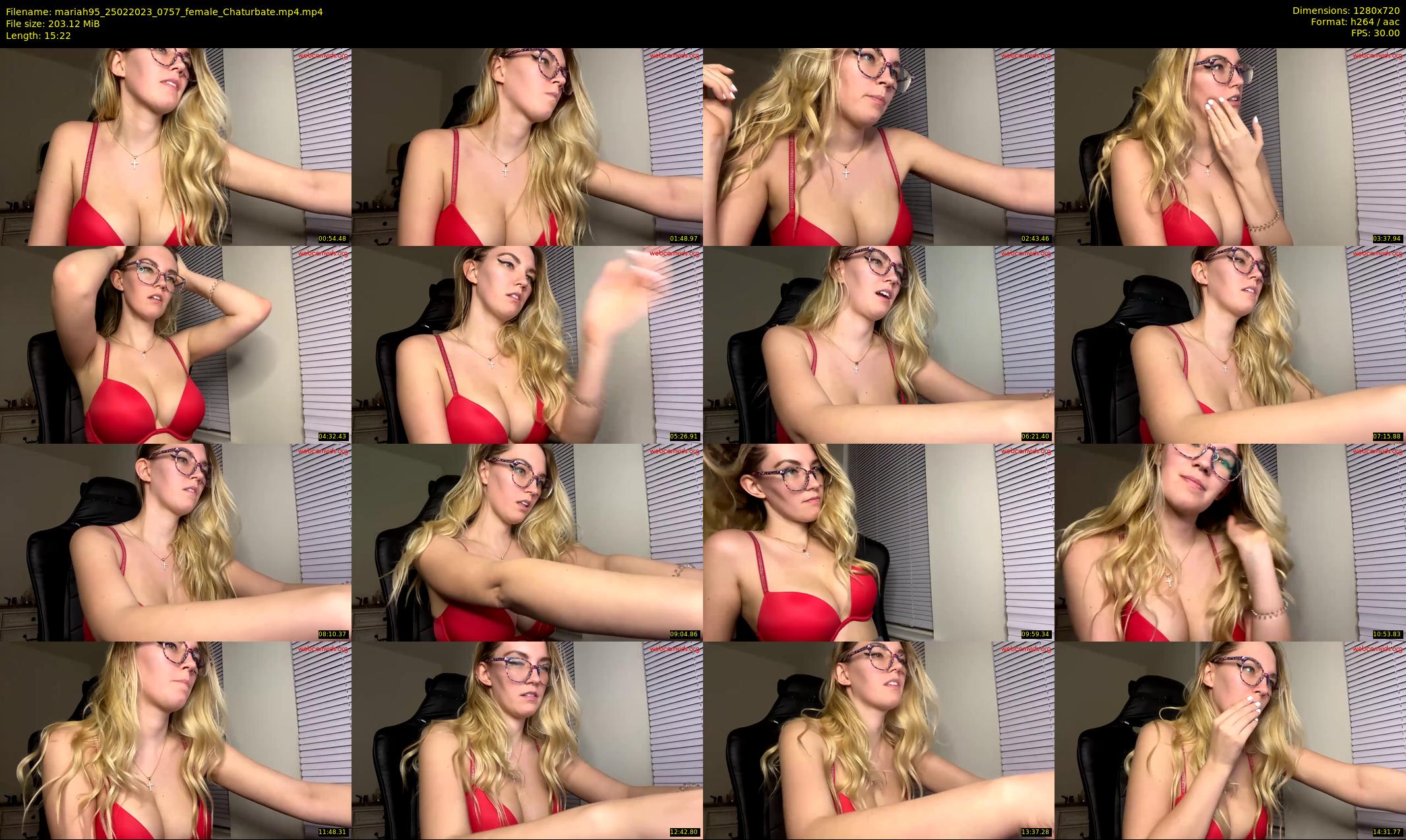 mariah95 — 16 minute Chaturbate female cam show recording, 720p, Feb 25, 2023