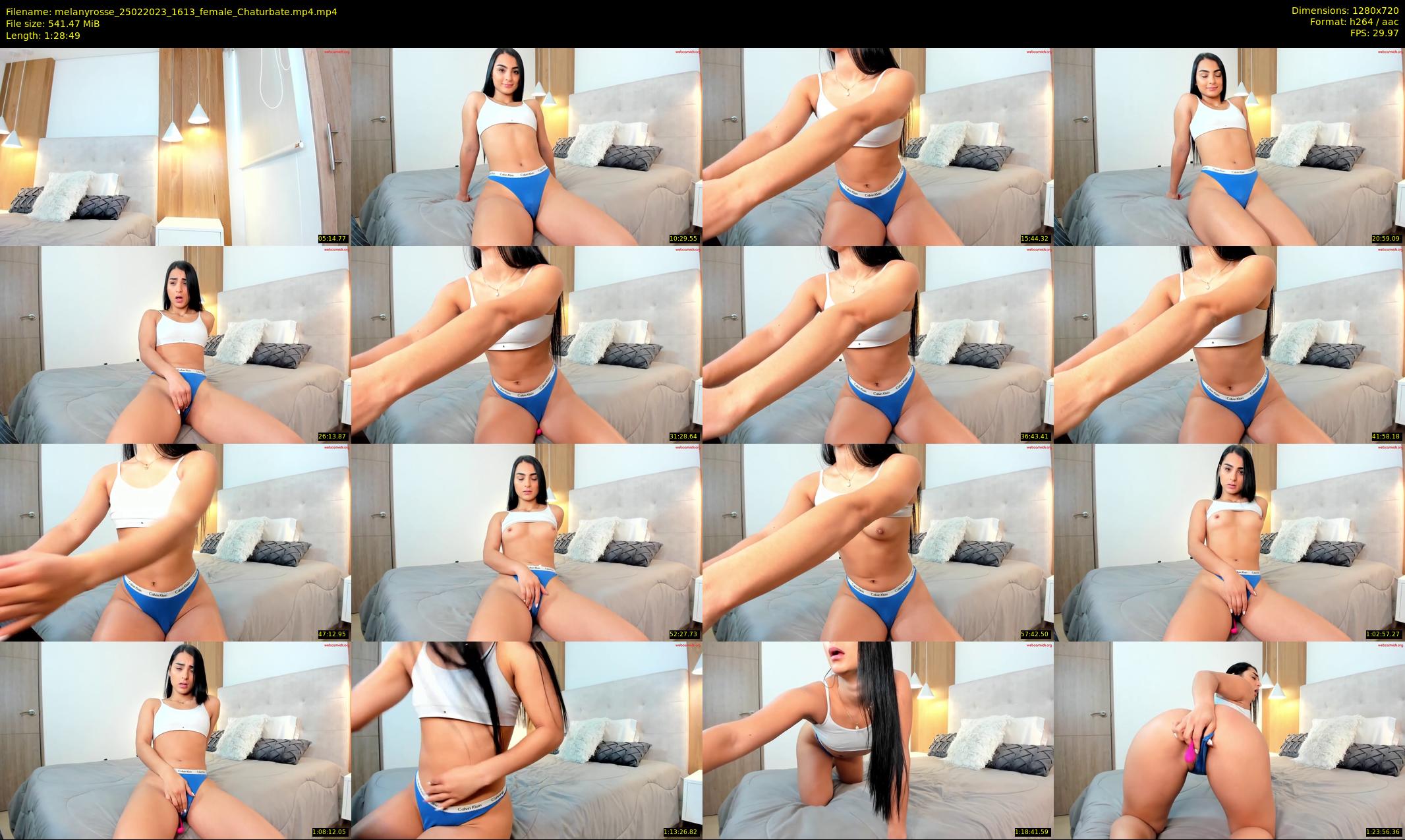 melanyrosse — 89 minute Chaturbate female cam show recording, 720p, Feb 25, 2023
