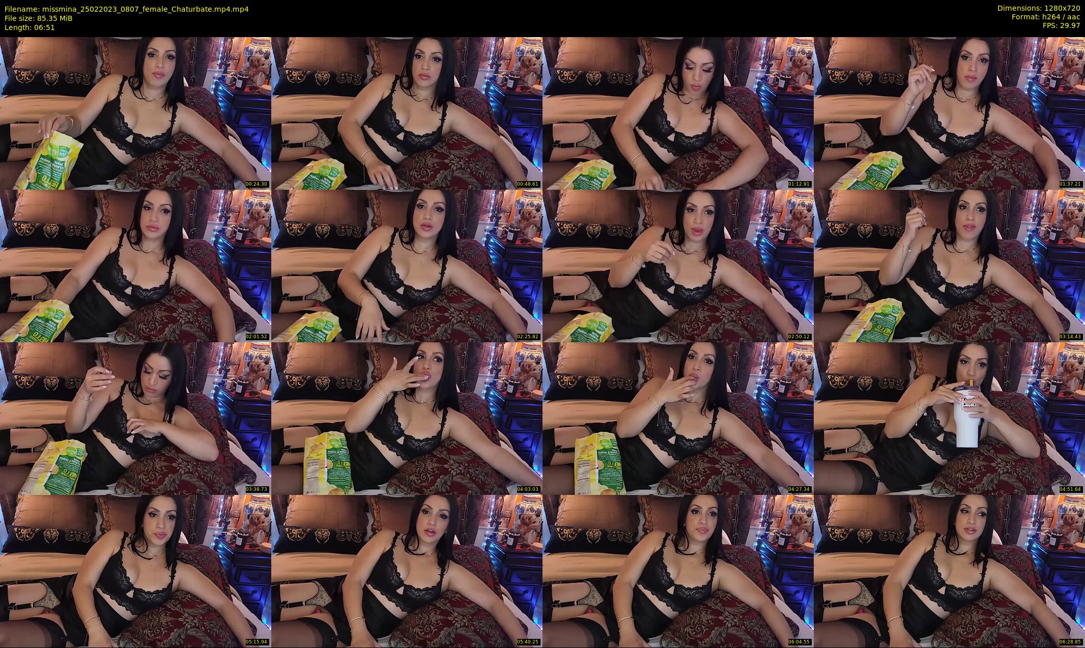 missmina — 7 minute Chaturbate female cam show recording, 720p, Feb 25, 2023