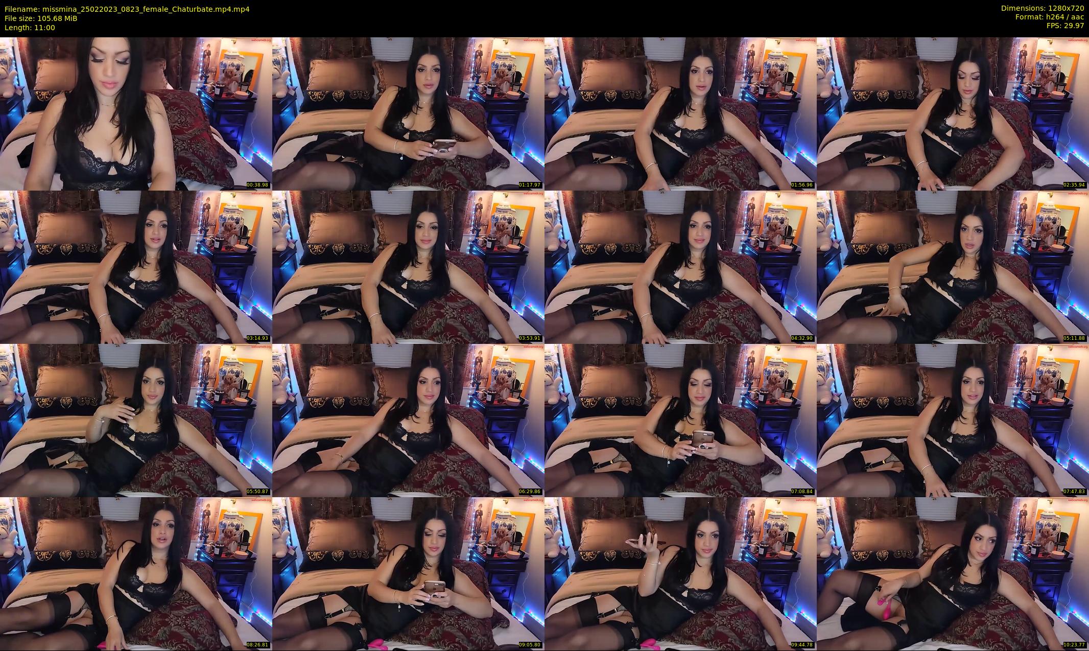 missmina — 11 minute Chaturbate female cam show recording, 720p, Feb 25, 2023