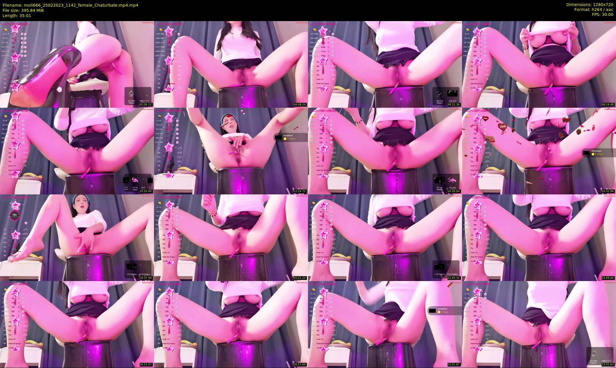 moli666 — 36 minute Chaturbate female cam show recording, 720p, Feb 25, 2023