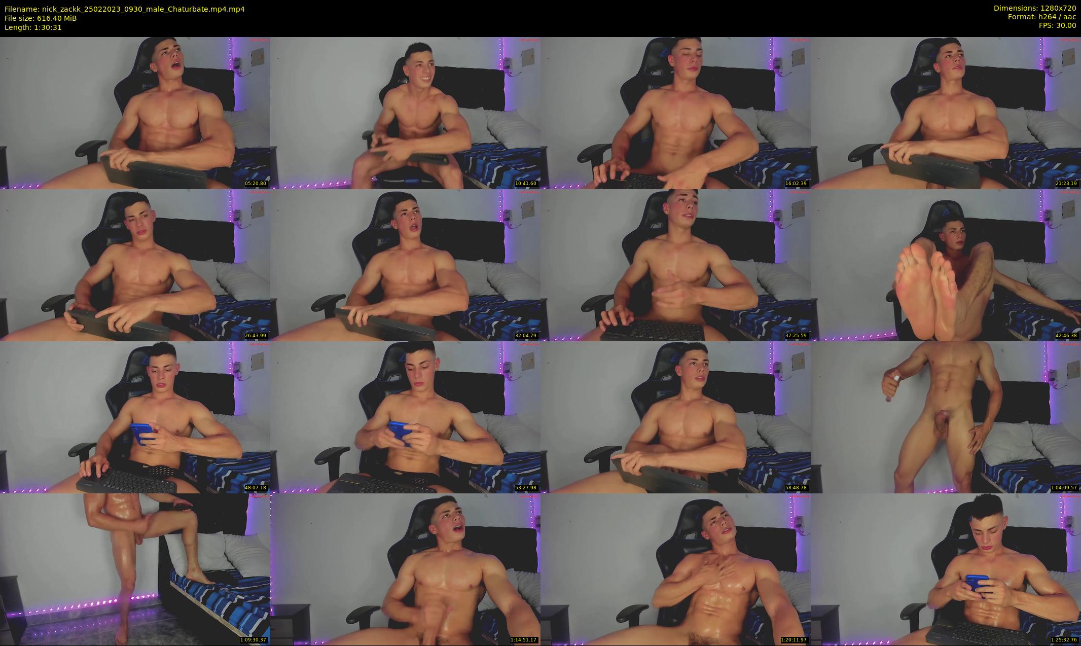 nick_zackk — 91 minute Chaturbate male cam show recording, 720p, Feb 25, 2023