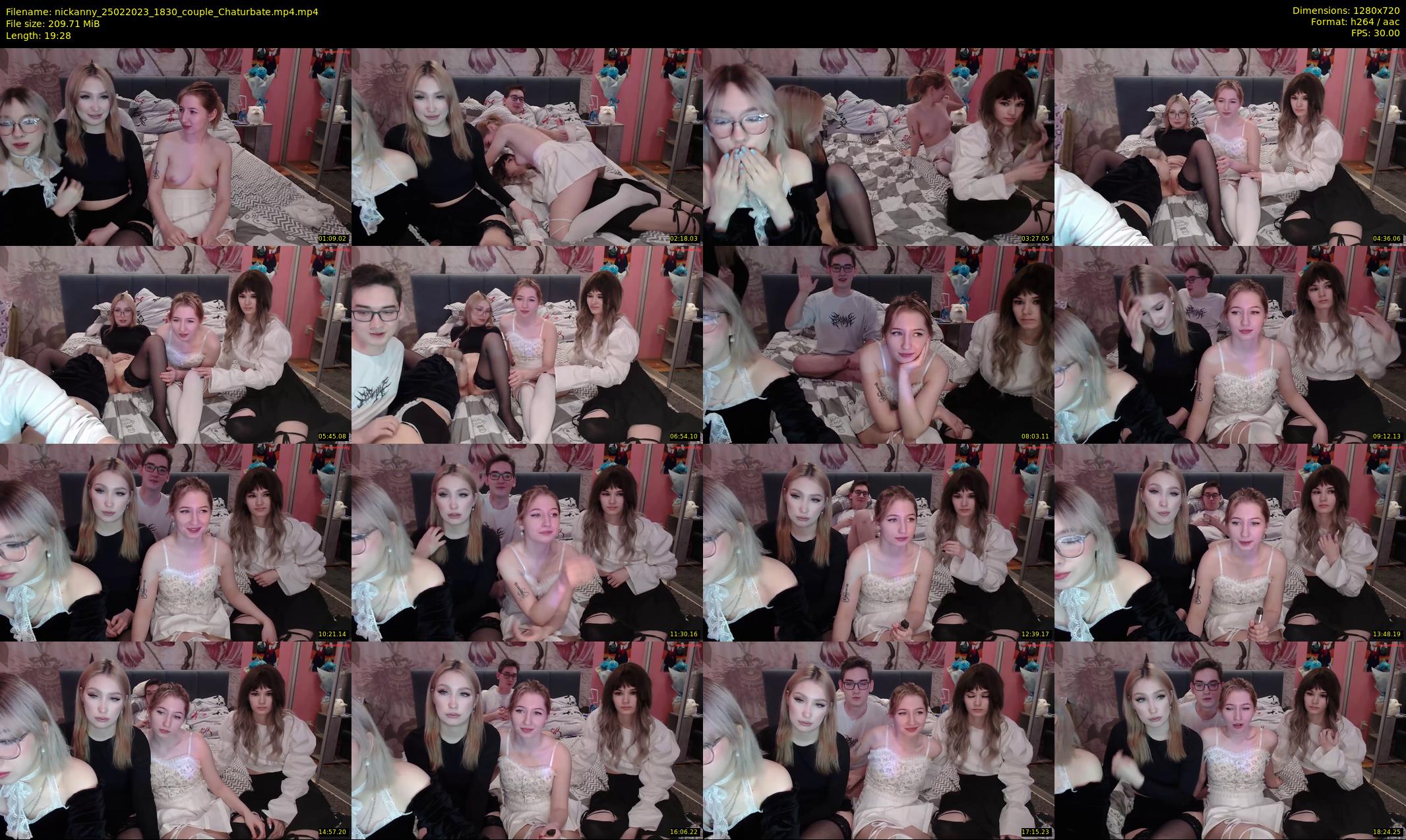nickanny — 20 minute Chaturbate couple cam show recording, 720p, Feb 25, 2023