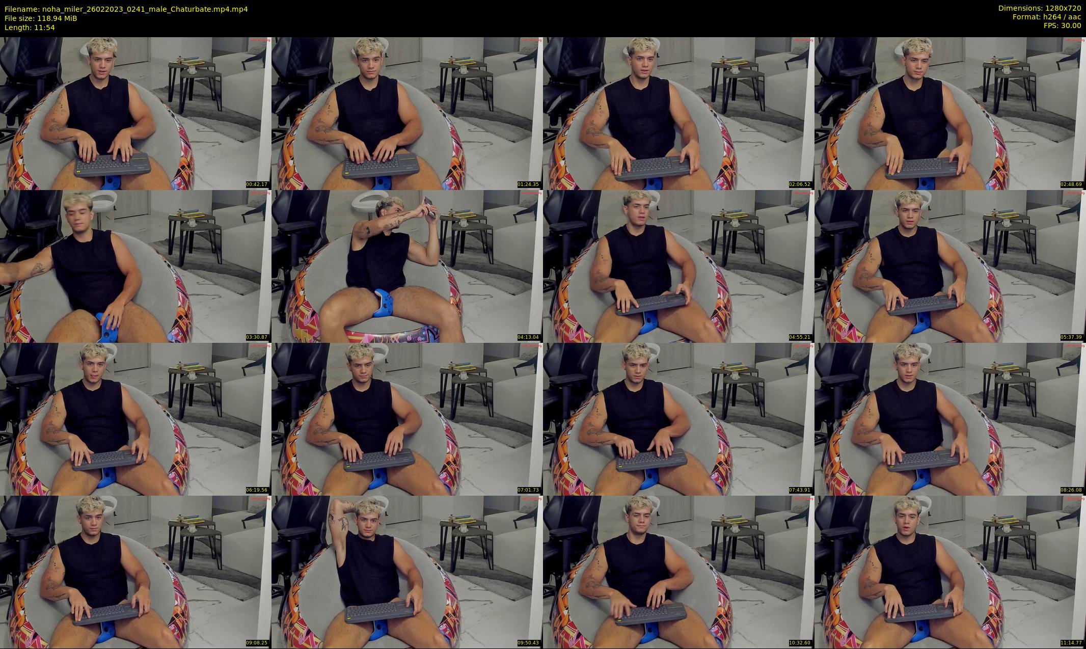 noha_miler — 12 minute Chaturbate male cam show recording, 720p, Feb 26, 2023