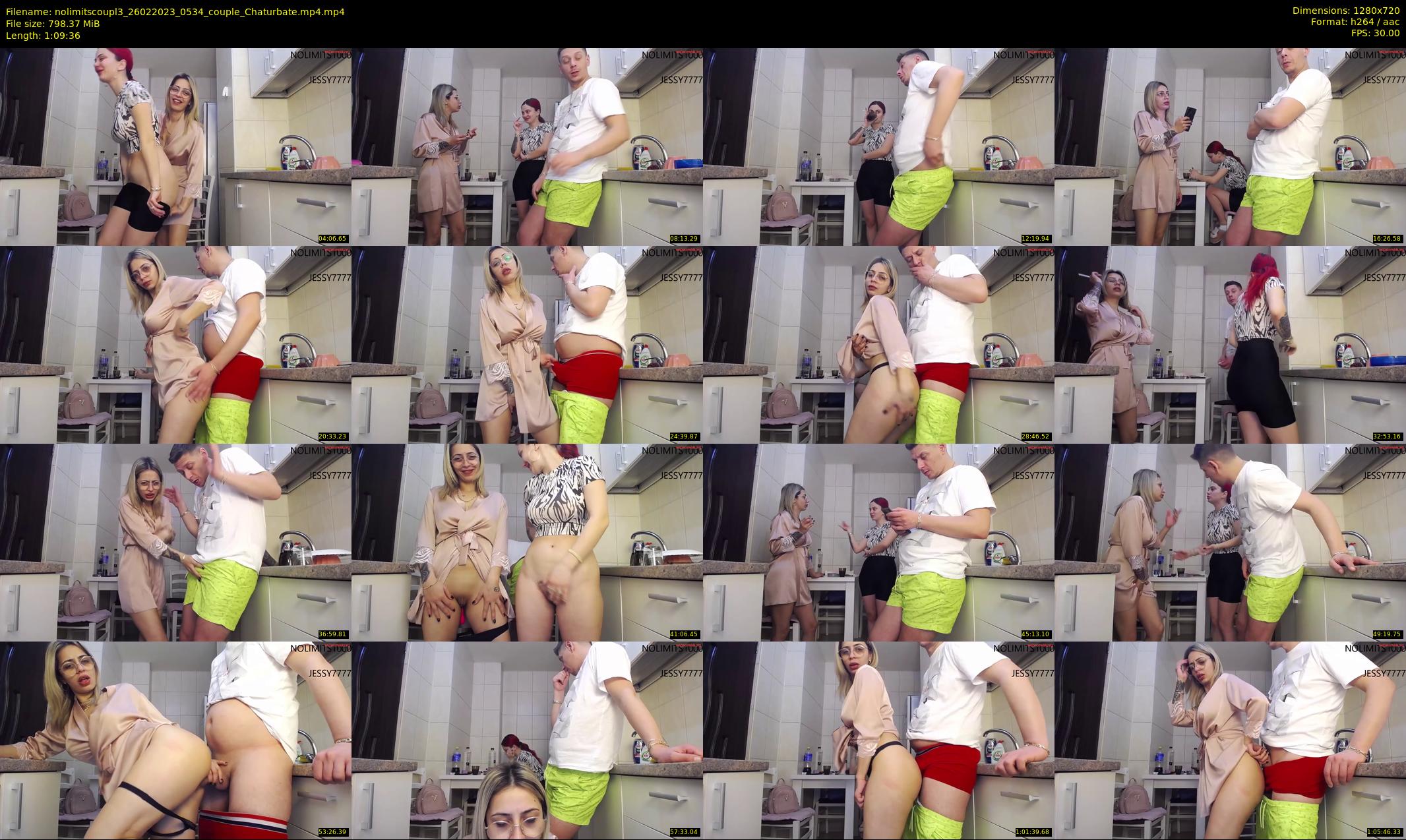nolimitscoupl3 — 70 minute Chaturbate couple cam show recording, 720p, Feb 26, 2023
