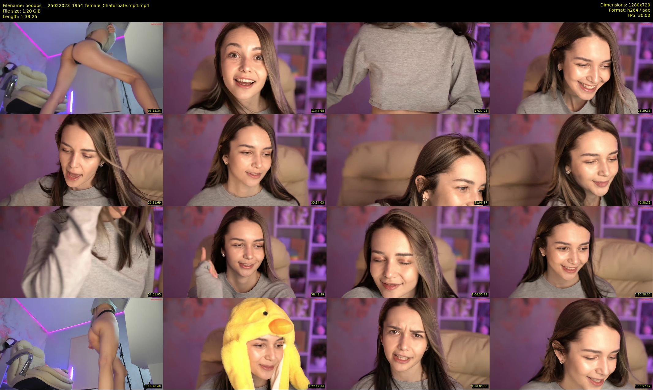 oooops__ — 100 minute Chaturbate female cam show recording, 720p, Feb 25, 2023