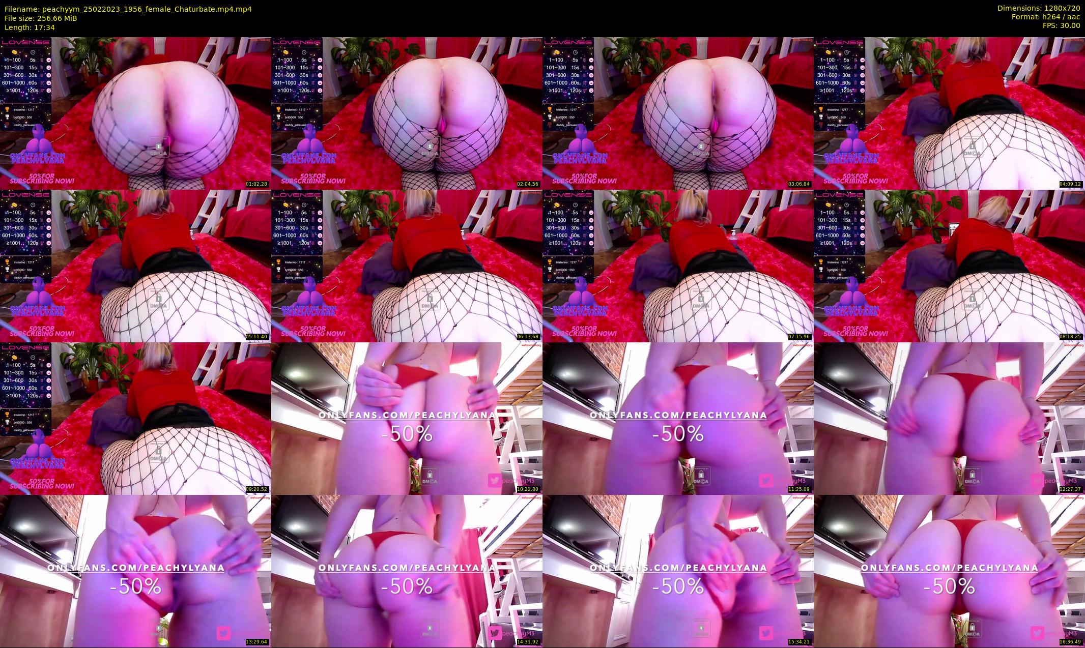 peachyym — 18 minute Chaturbate female cam show recording, 720p, Feb 25, 2023