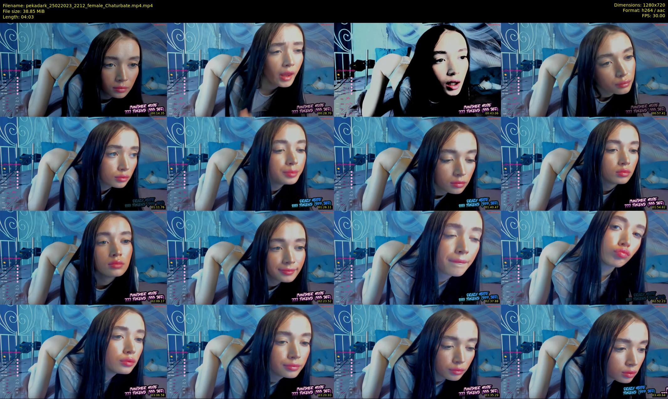 pekadark — 5 minute Chaturbate female cam show recording, 720p, Feb 25, 2023
