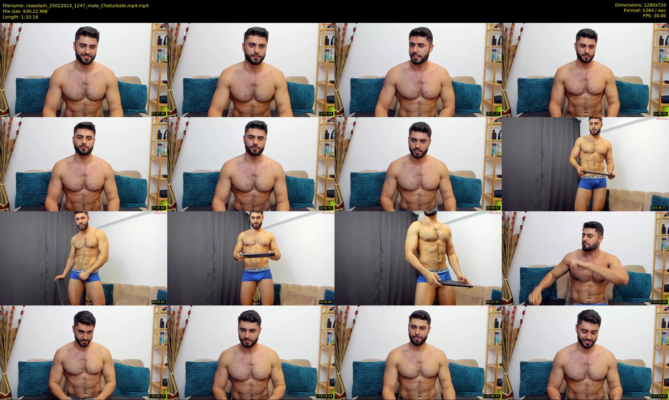 rawadam — 93 minute Chaturbate male cam show recording, 720p, Feb 25, 2023