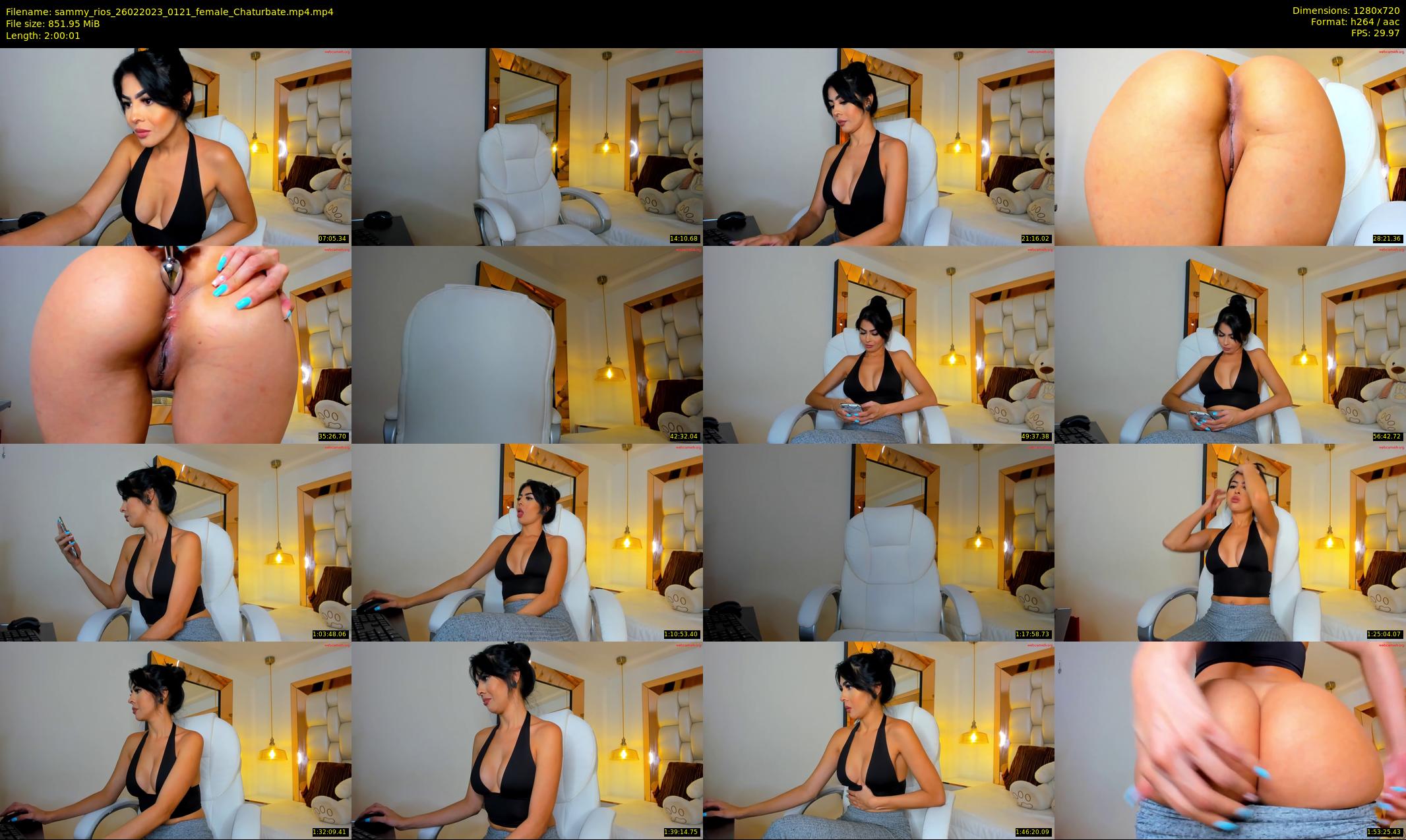sammy_rios — 121 minute Chaturbate female cam show recording, 720p, Feb 26, 2023