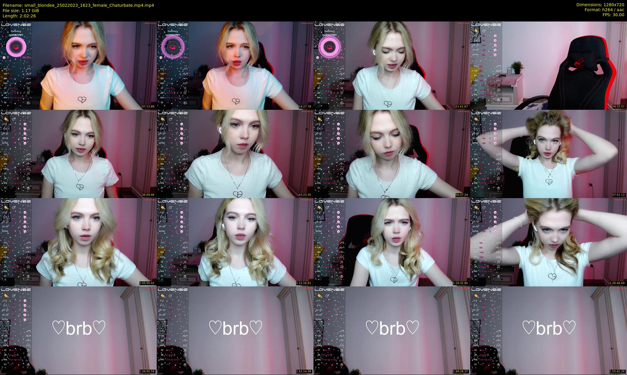 small_blondee — 123 minute Chaturbate female cam show recording, 720p, Feb 25, 2023