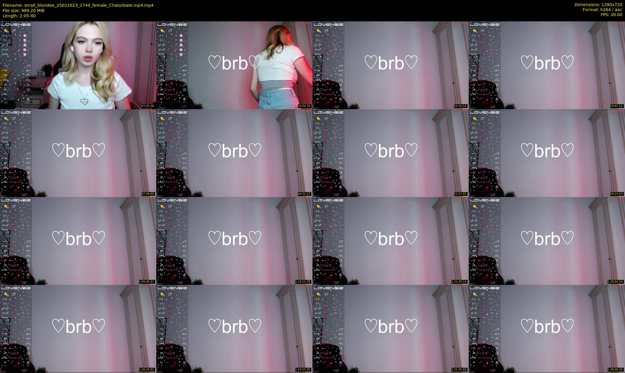 small_blondee — 126 minute Chaturbate female cam show recording, 720p, Feb 25, 2023