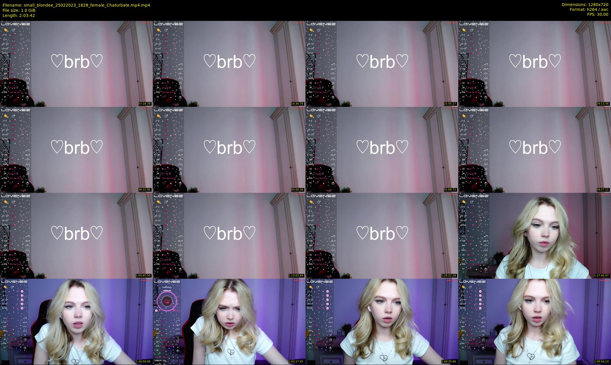 small_blondee — 124 minute Chaturbate female cam show recording, 720p, Feb 25, 2023
