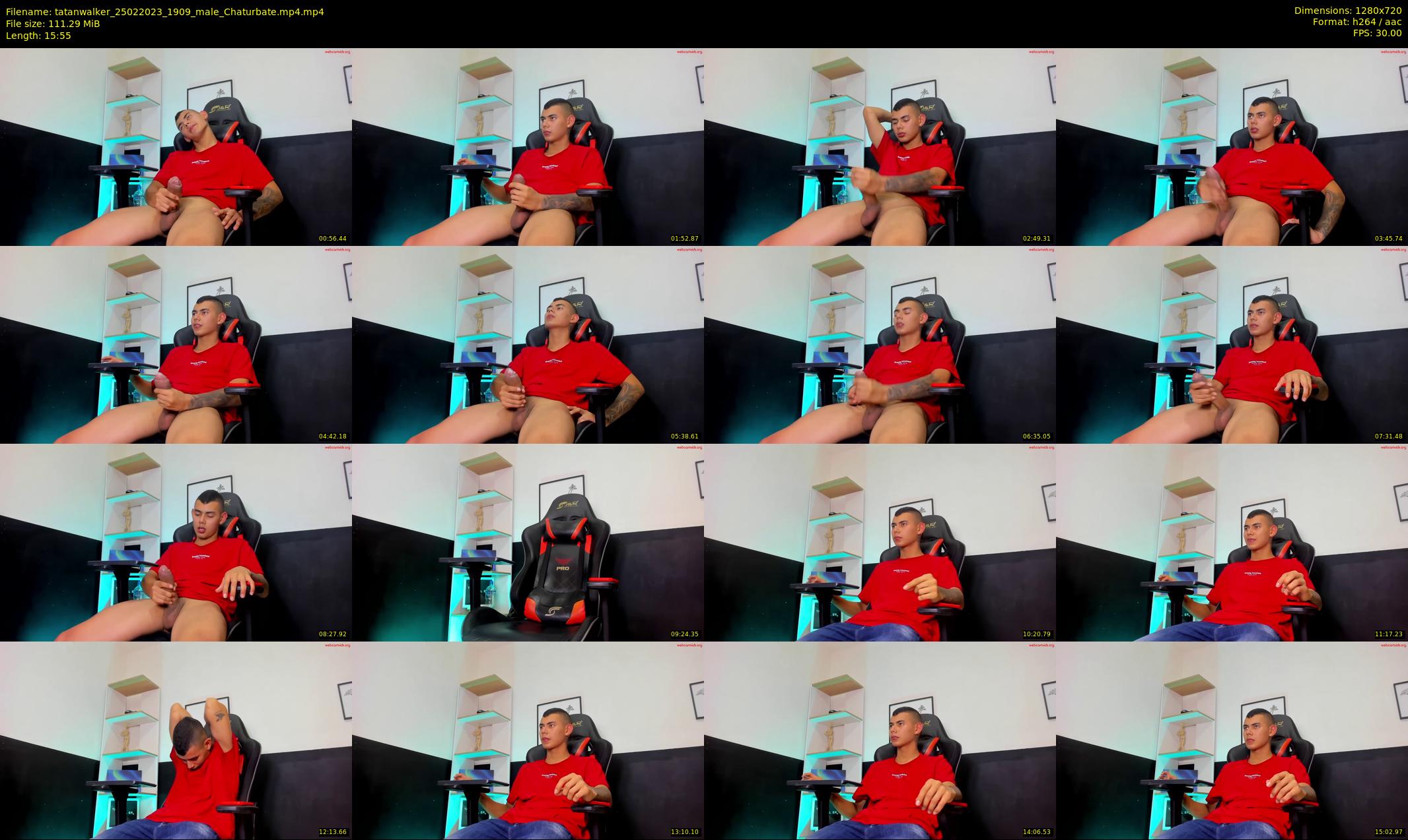 tatanwalker — 16 minute Chaturbate male cam show recording, 720p, Feb 25, 2023