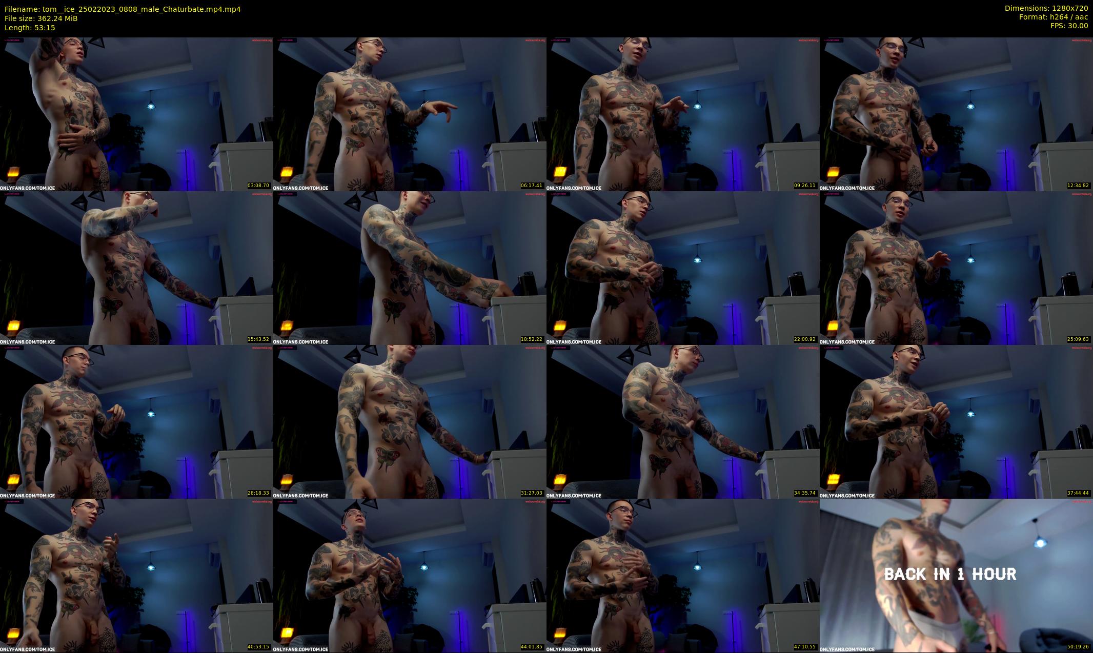 tom__ice — 54 minute Chaturbate male cam show recording, 720p, Feb 25, 2023