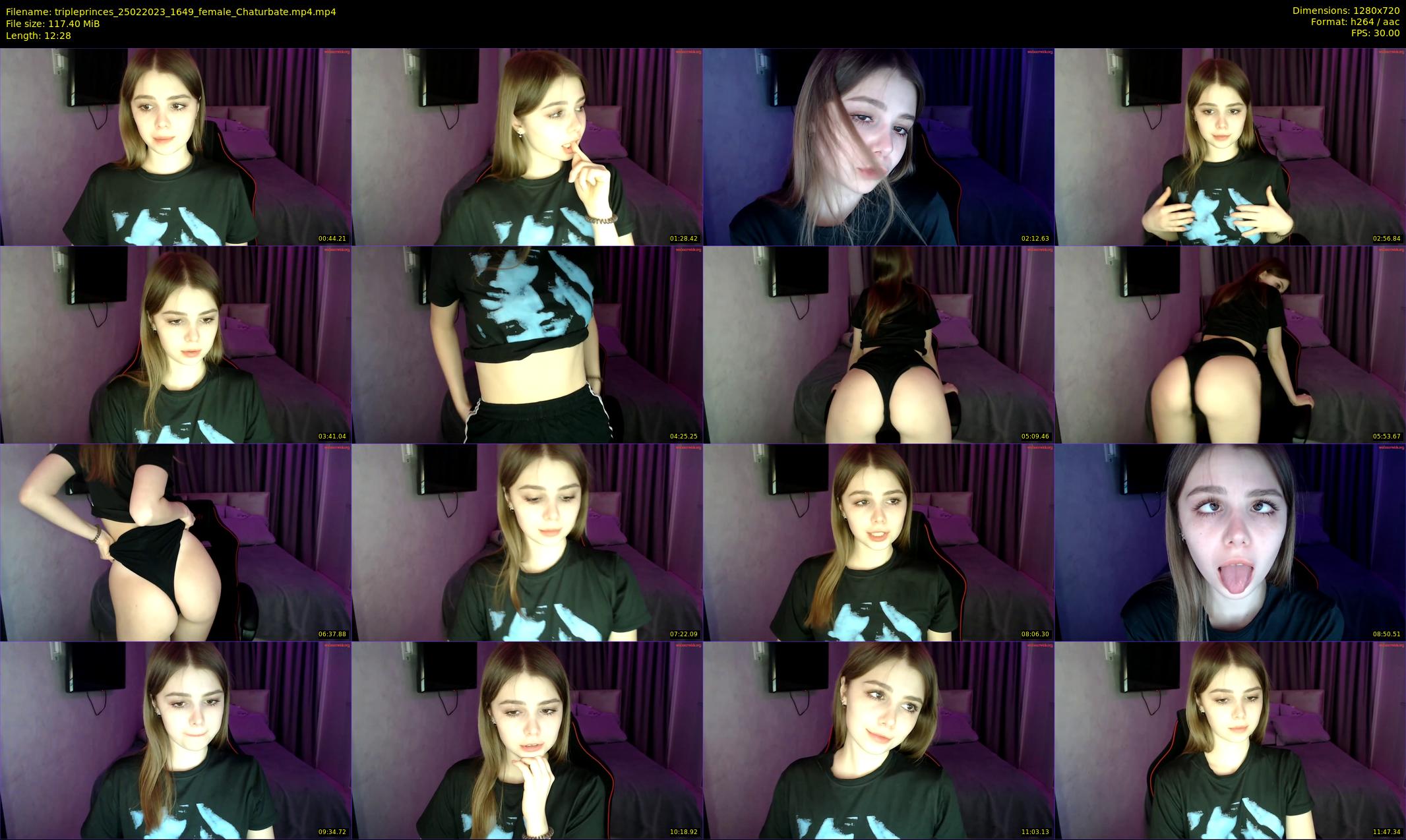 tripleprinces — 13 minute Chaturbate female cam show recording, 720p, Feb 25, 2023