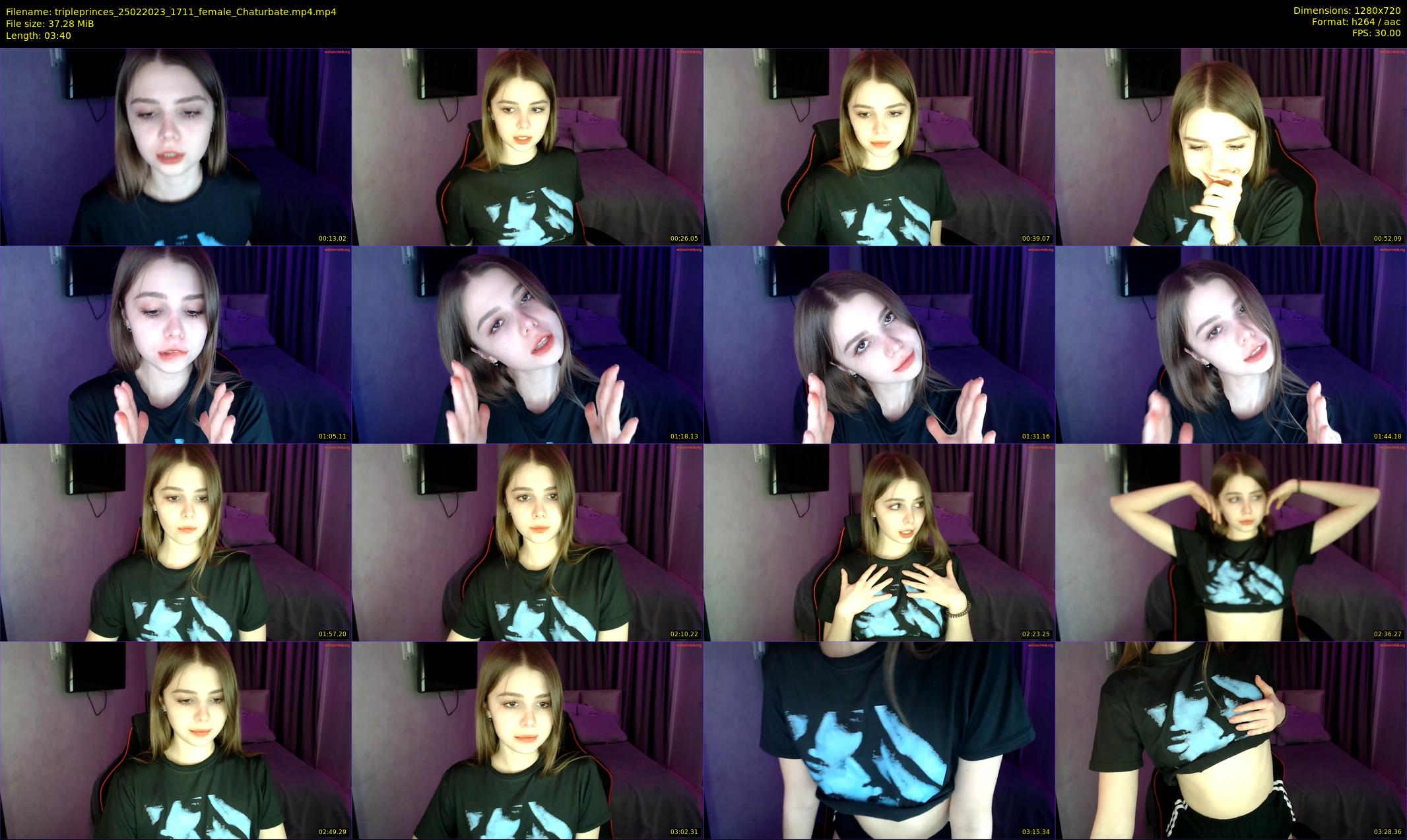 tripleprinces — 4 minute Chaturbate female cam show recording, 720p, Feb 25, 2023