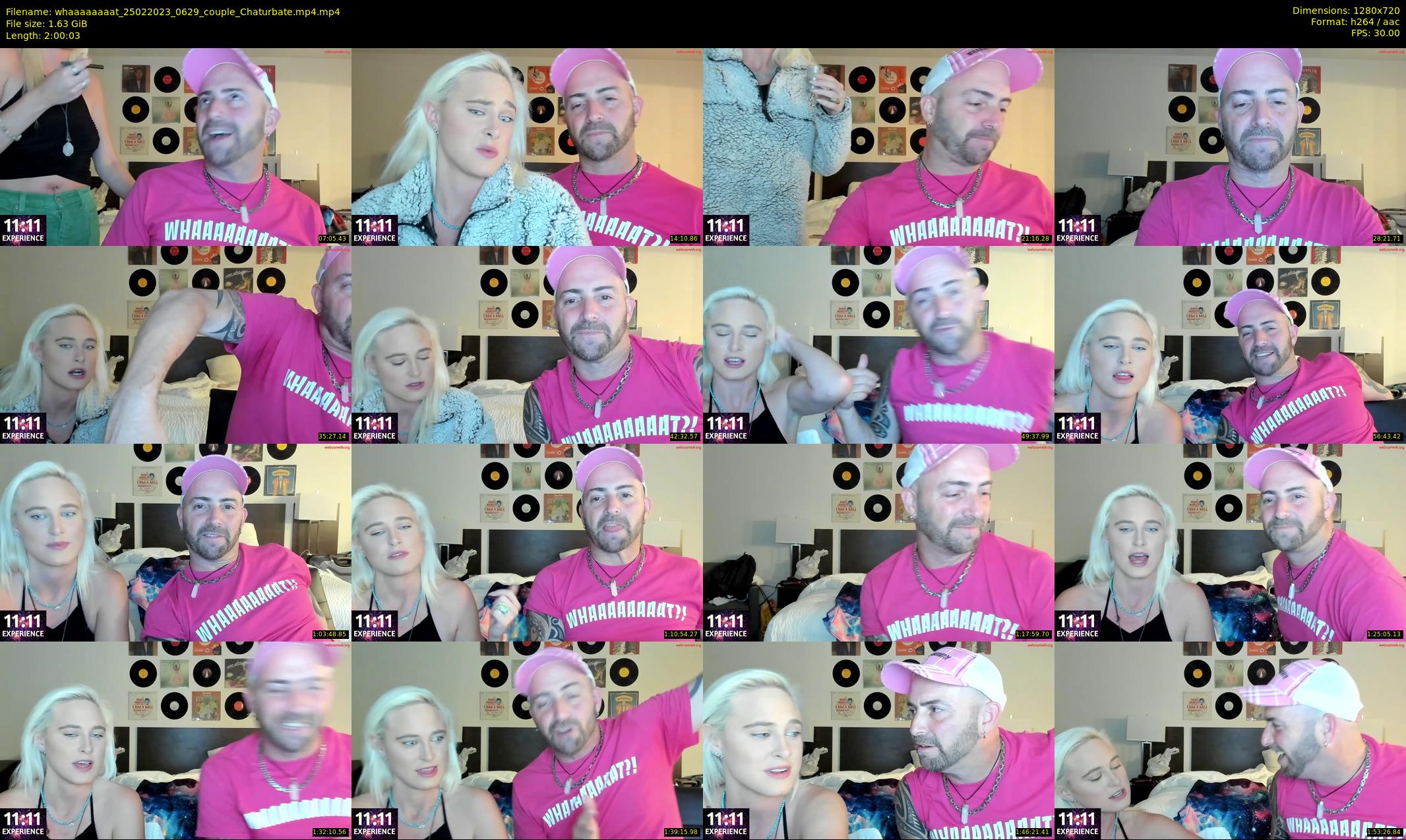 whaaaaaaaat — 121 minute Chaturbate couple cam show recording, 720p, Feb 25, 2023