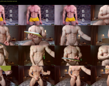adam_muscle_ — 46 minute Chaturbate male cam show recording, 720p, Feb 27, 2023