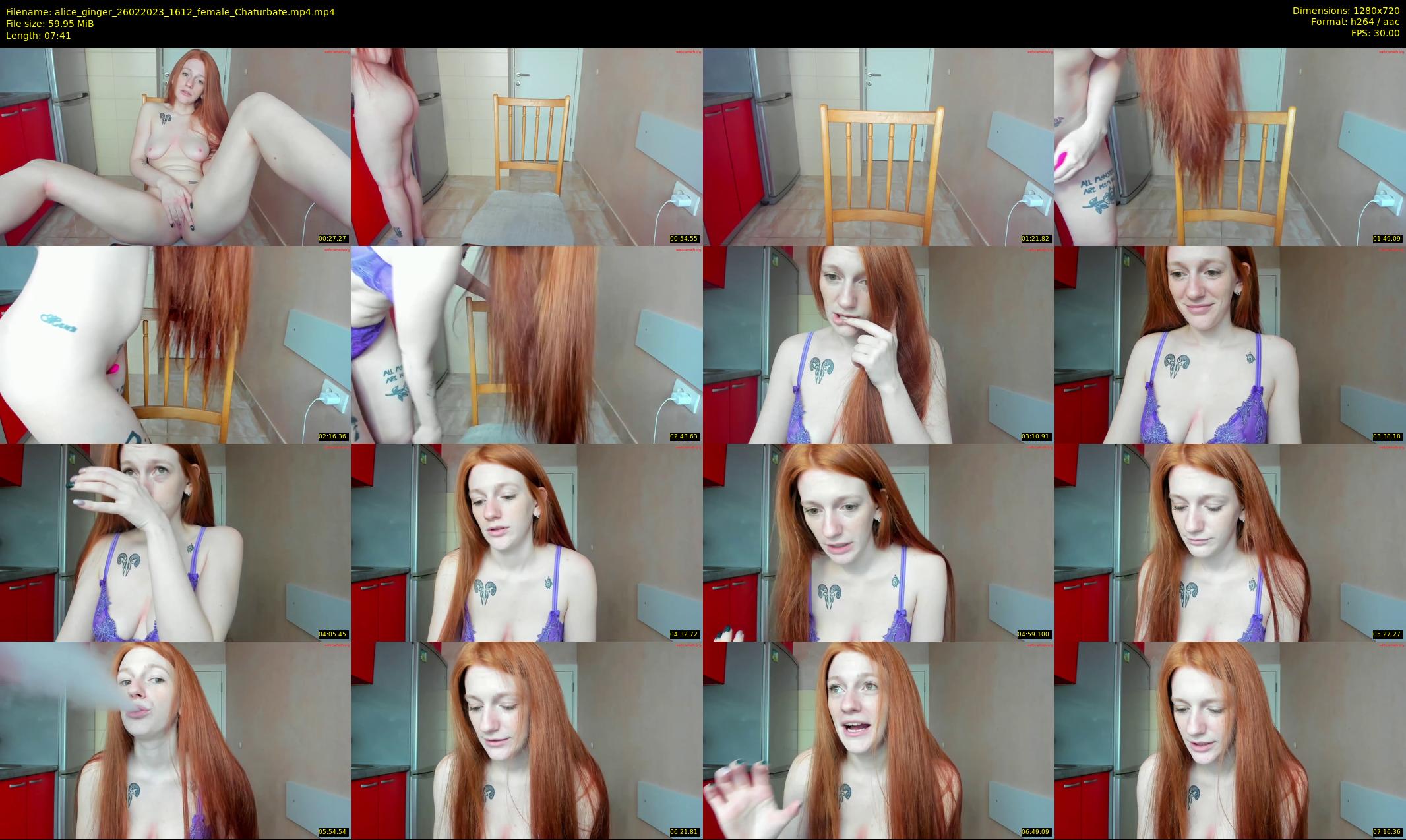 alice_ginger — 8 minute Chaturbate female cam show recording, 720p, Feb 26, 2023