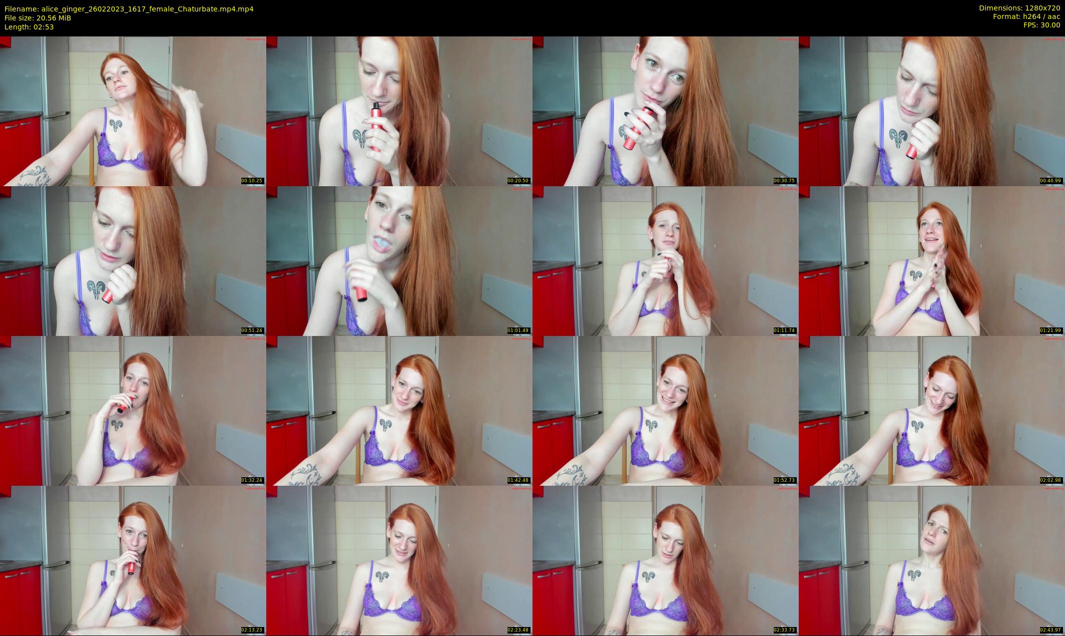 alice_ginger — 3 minute Chaturbate female cam show recording, 720p, Feb 26, 2023
