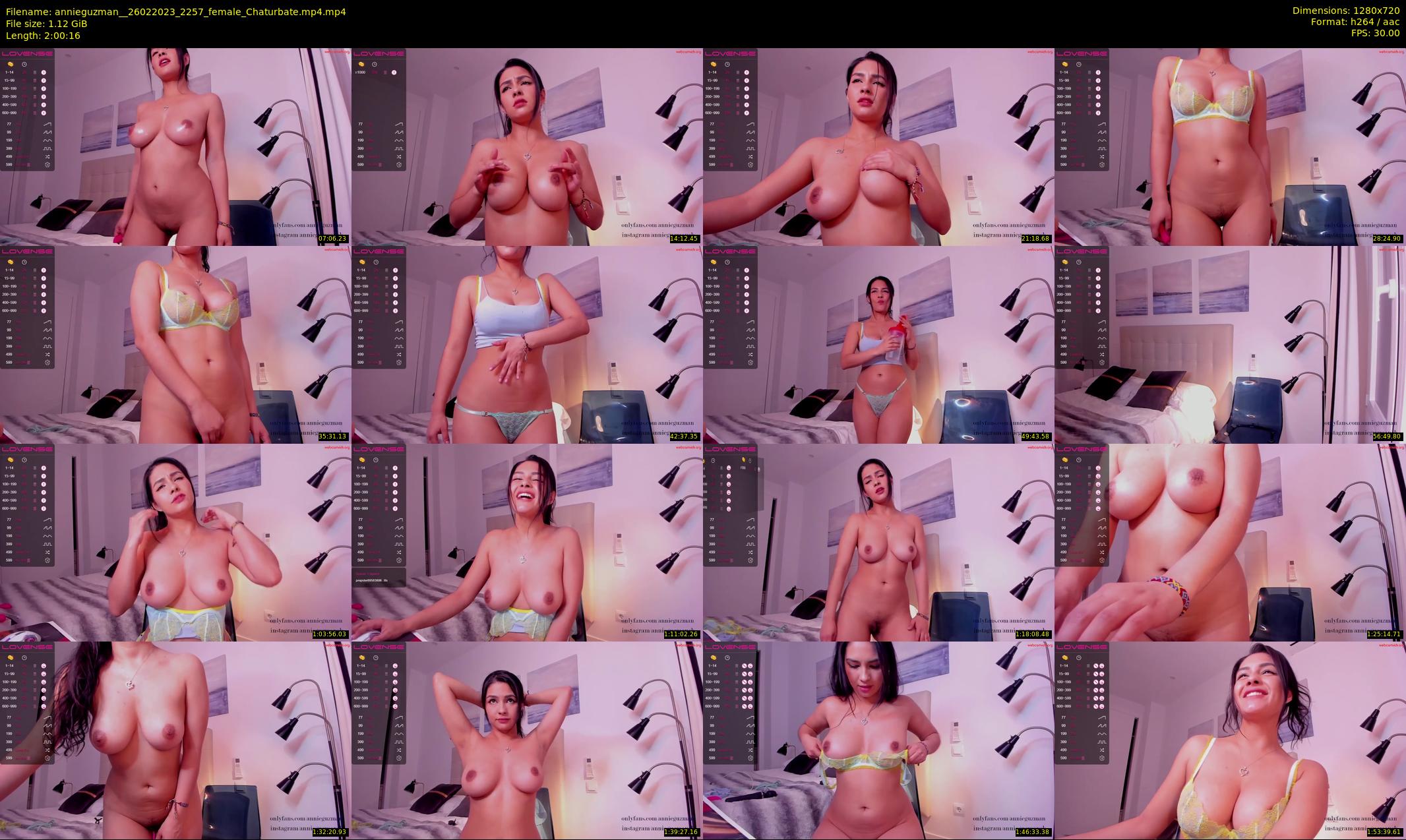 annieguzman_ — 121 minute Chaturbate female cam show recording, 720p, Feb 26, 2023