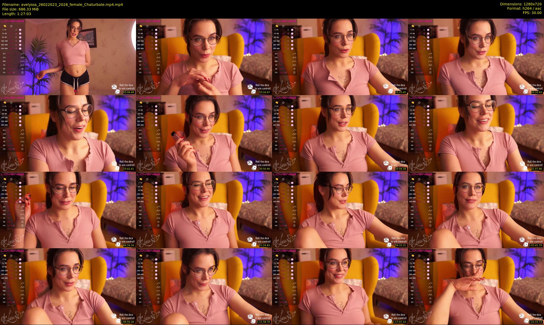 avelyssa — 88 minute Chaturbate female cam show recording, 720p, Feb 26, 2023